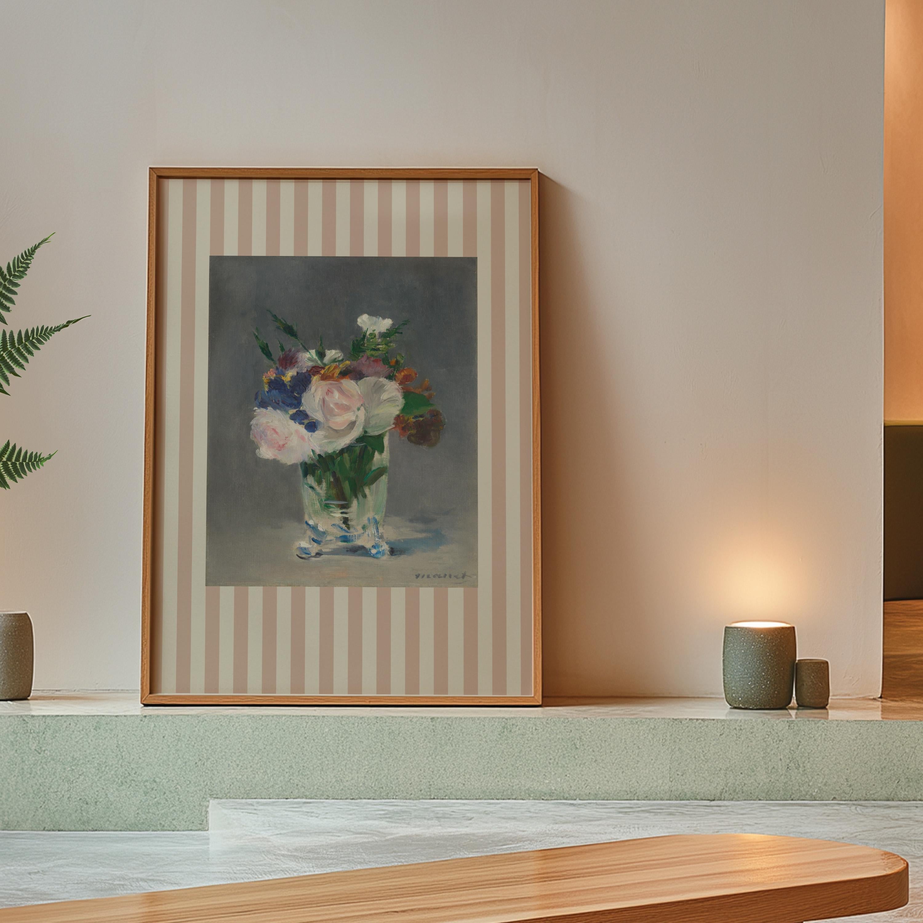 Floral Art Print, Vintage Art Print, Cottagecore Neutral Decor Digital, PRINTABLE Download, Vintage Wall Art, Pink Girls Art