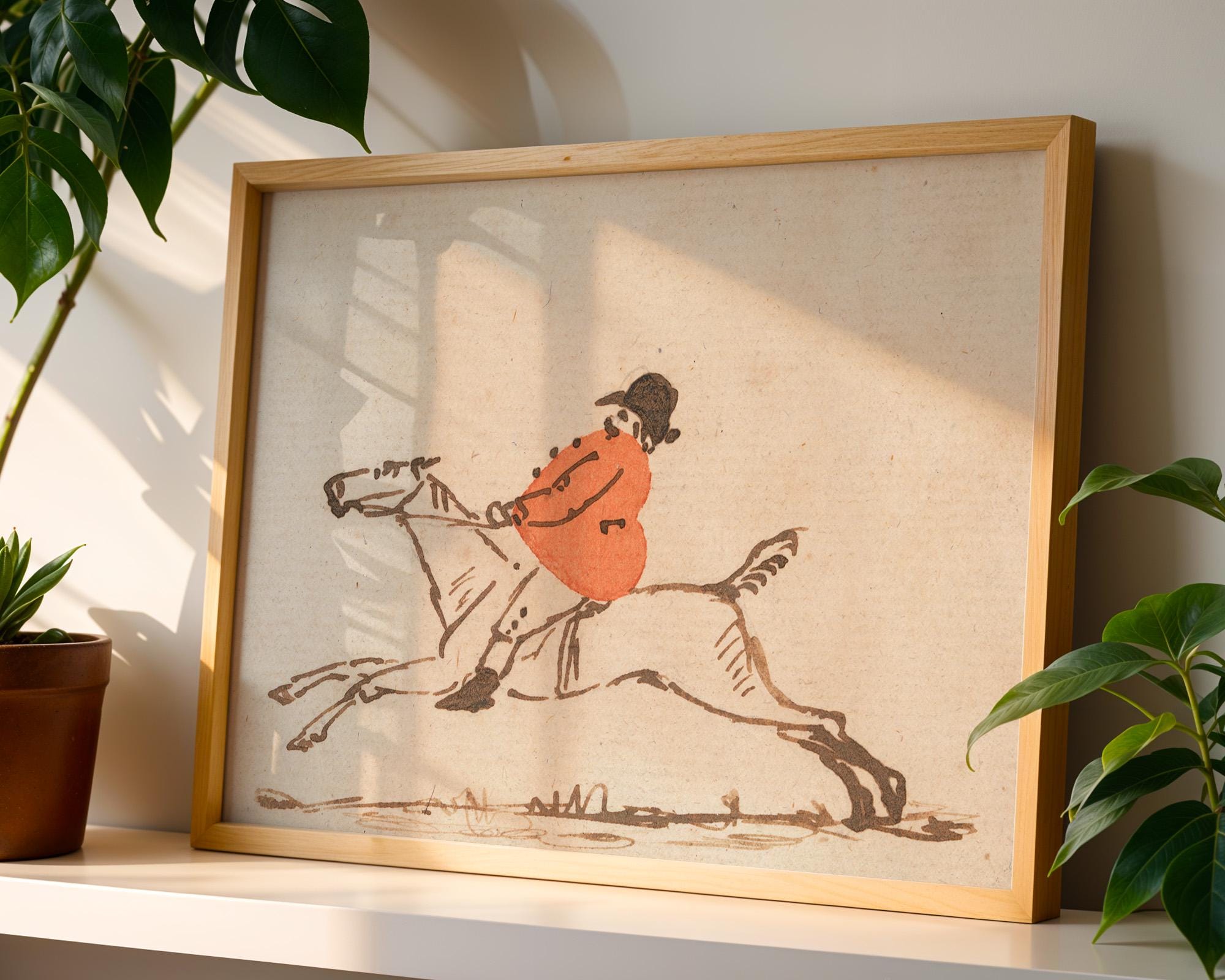 Vintage Horse Painting, Horse Portrait, Kentucky Derby Decor, Kids Room Decor, Watercolor Nursery, Equestrian, Farmhouse Decor