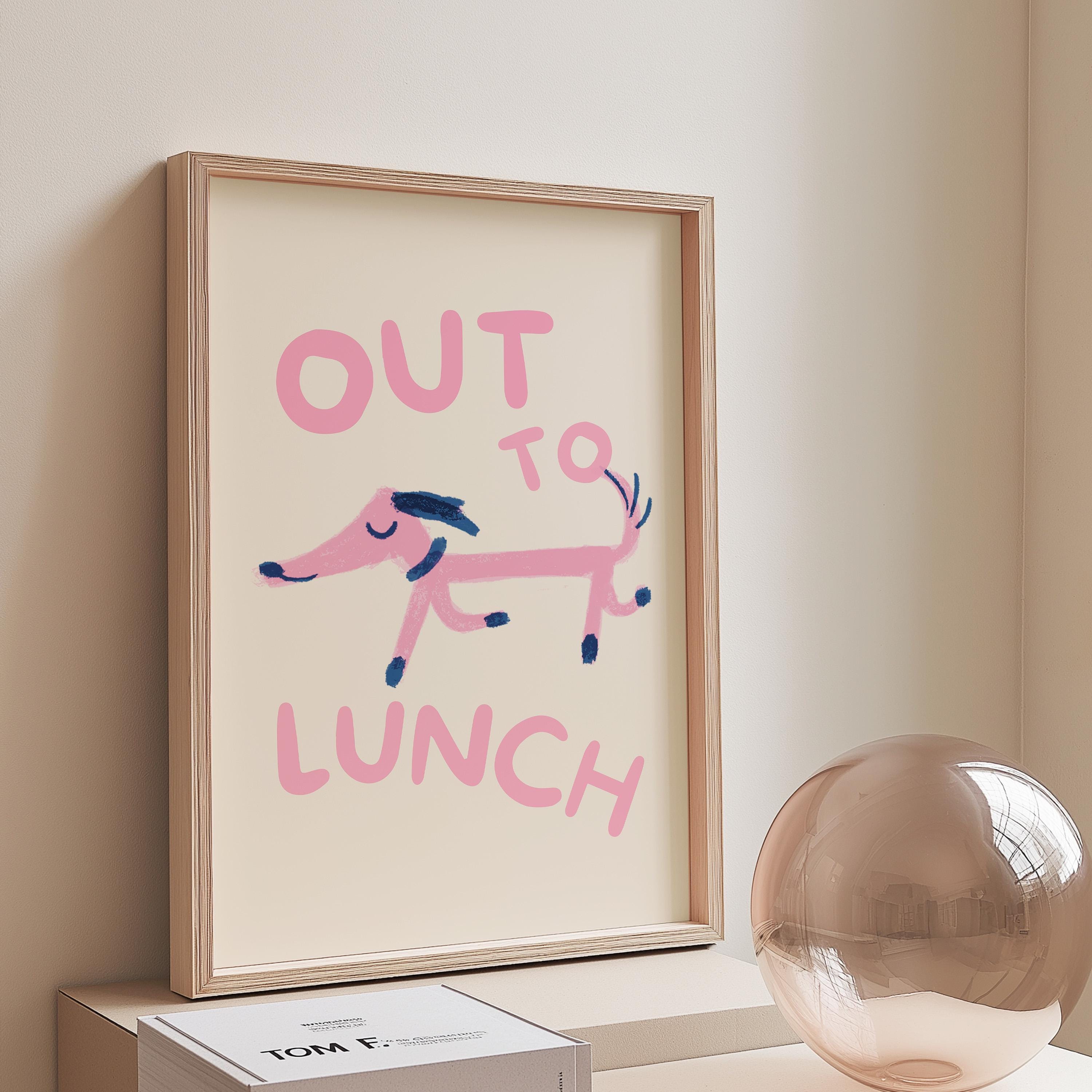 Out To Lunch Doggie Digital Art Print