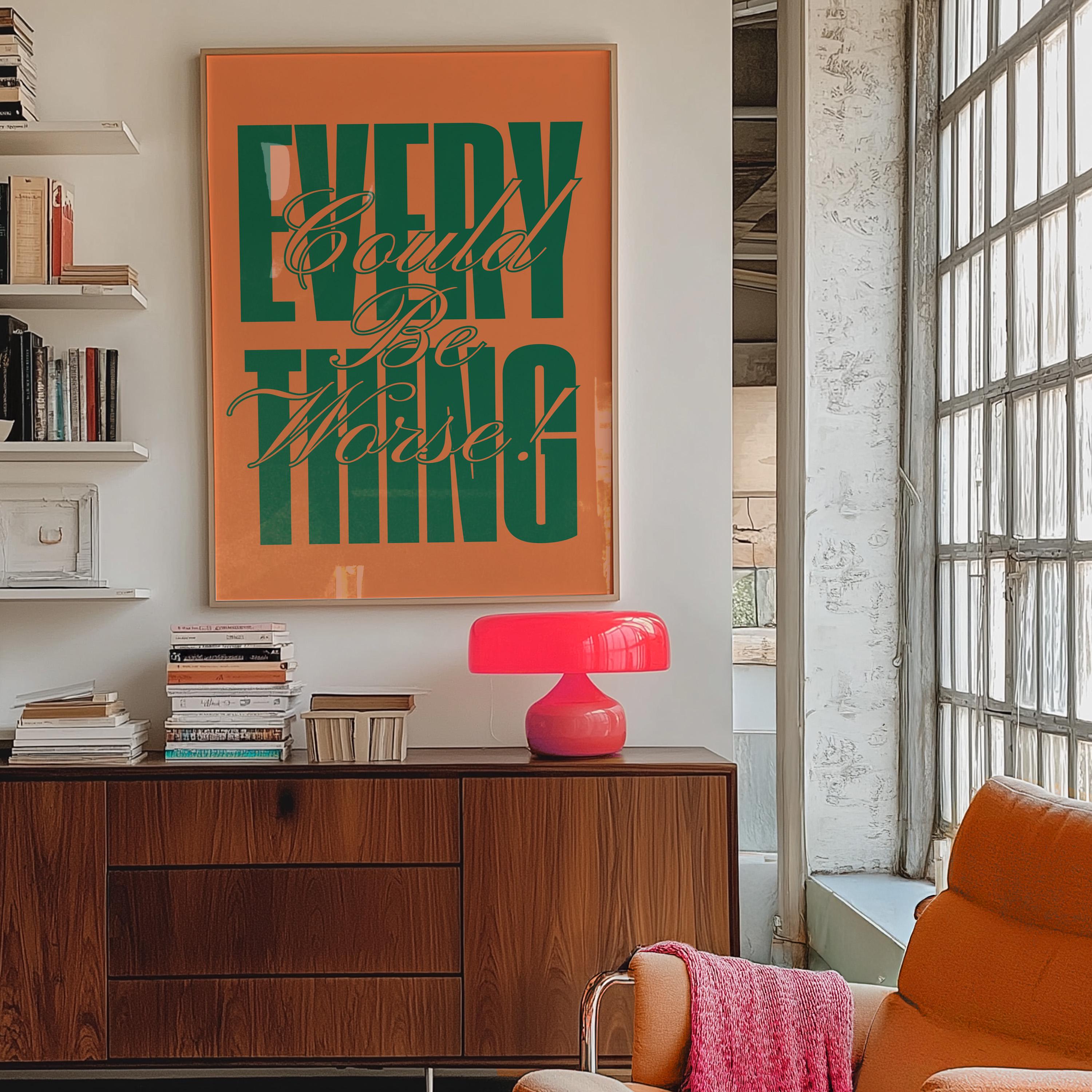 Modern Typography Poster | Trendy Art | Bold Type Poster | Gallery Wall Art | Printable Art | Instant Digital Download |  Funny Typography