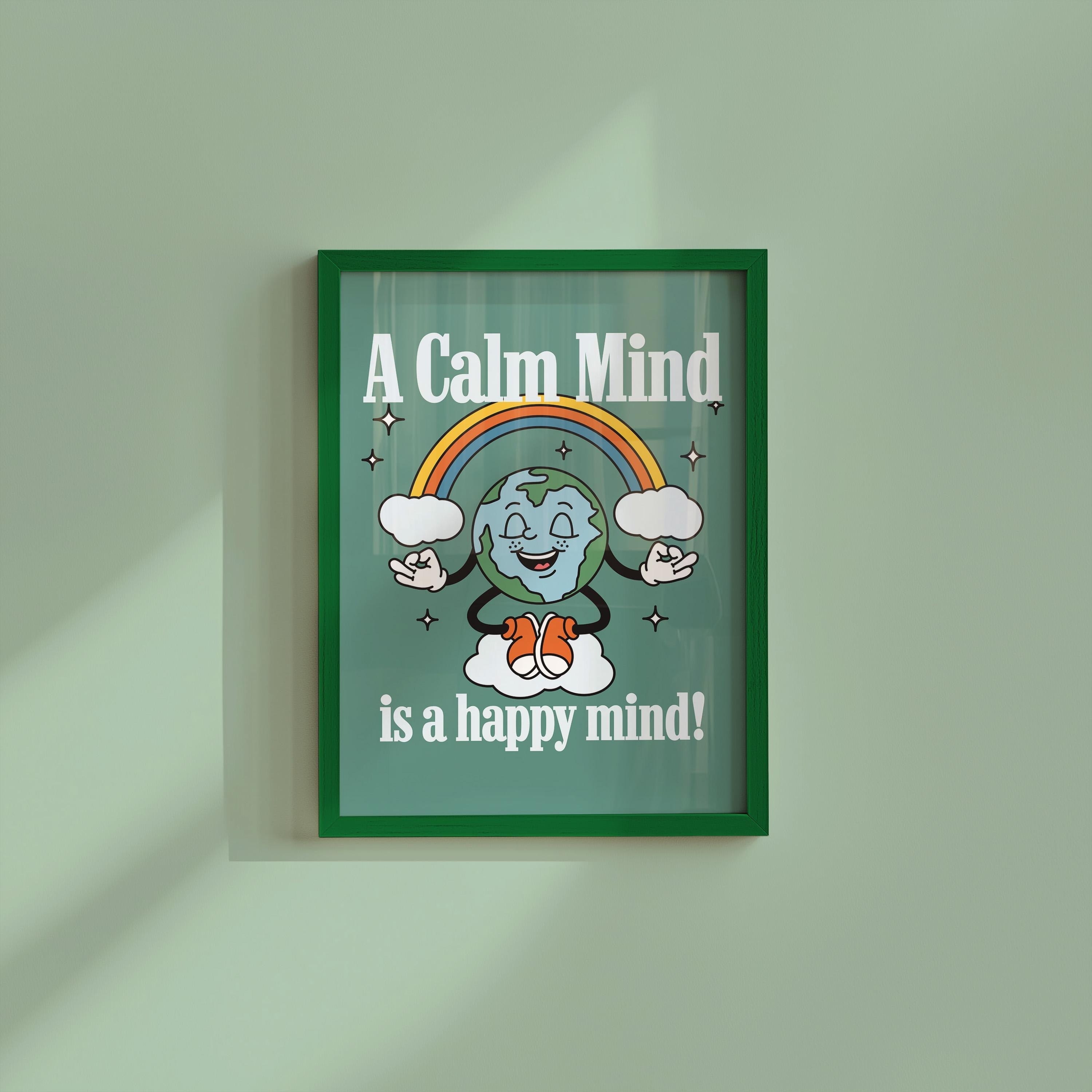 Earth Art Print, Science Classroom, Printable Wall Art, Classroom Poster, Digital Prints, School Poster, Calm Mind Art Print, Meditation Art