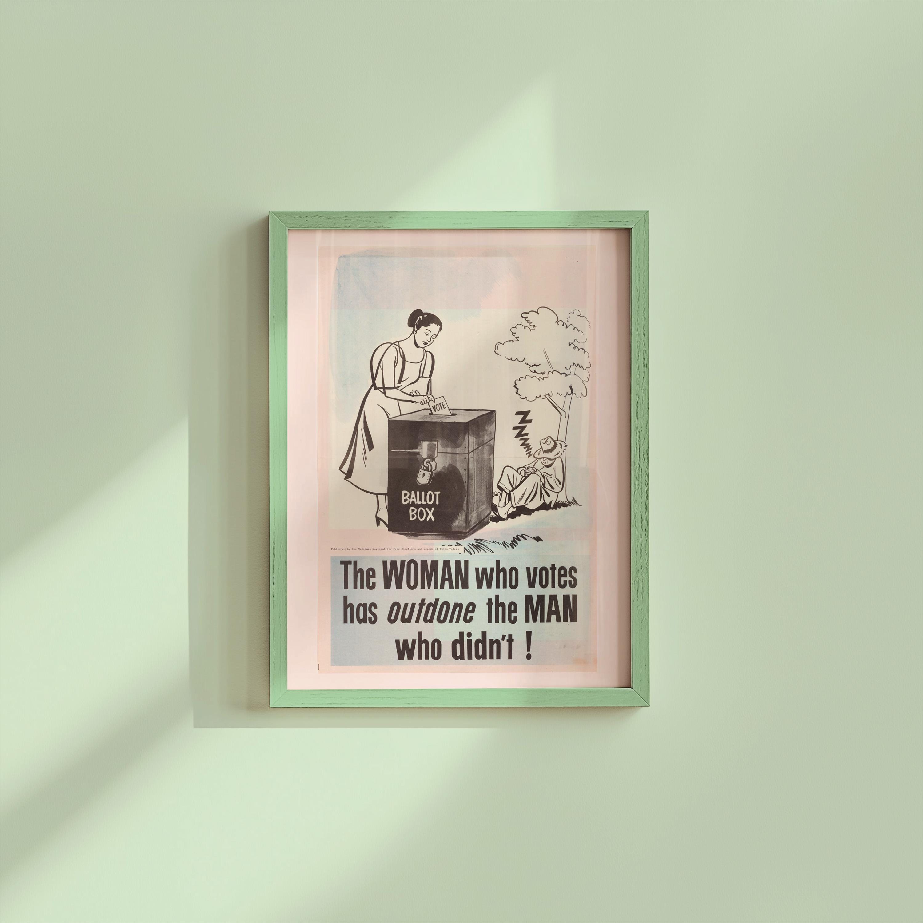 Feminist Poster, Votes for Women, Votes for Women Art, Vintage Flag Art, Votes for Women Print, Suffragette art print, gs print shoppe
