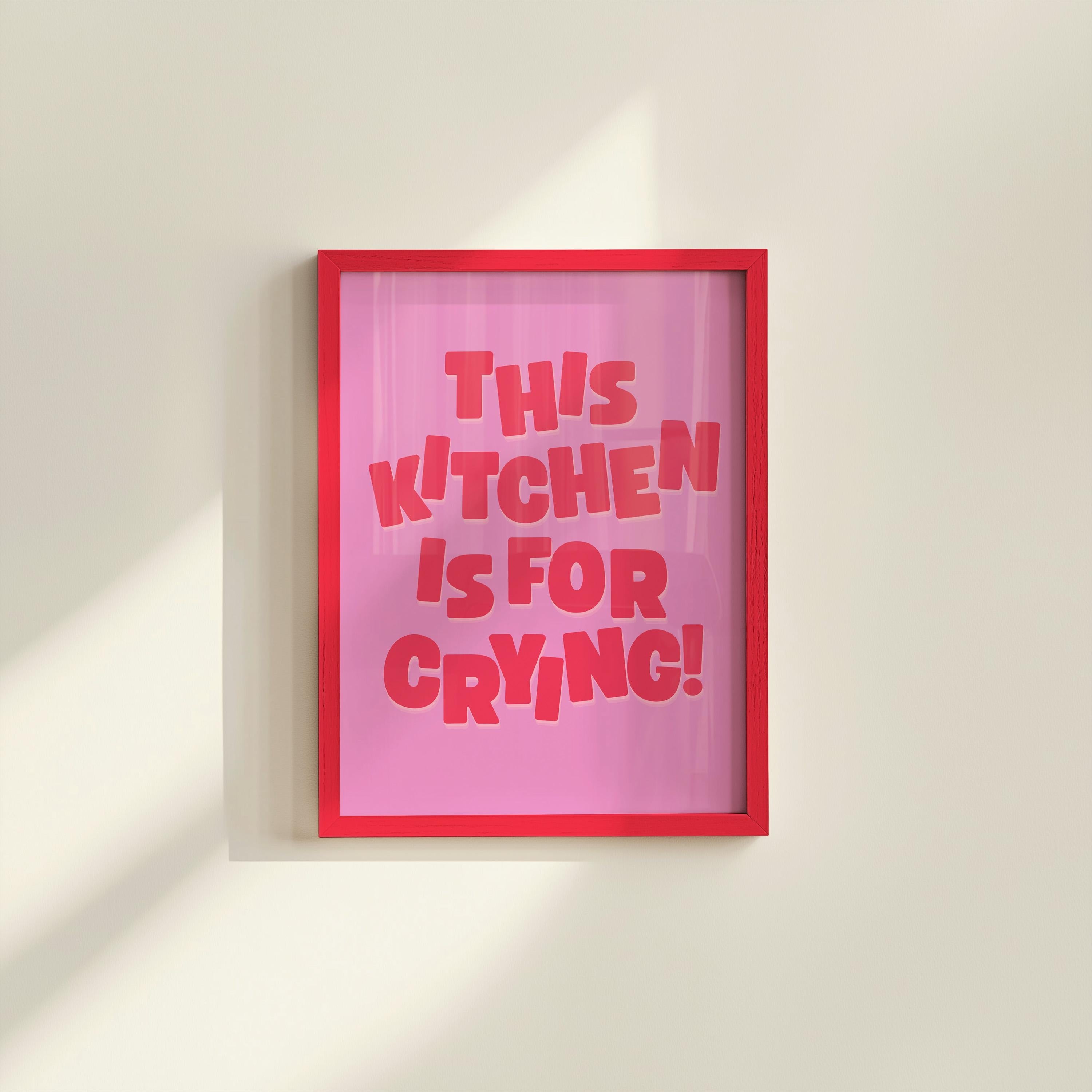 Pink Kitchen Print,Typography Art Poster,Vintage Pink Art, Pink Red Art,Red Kitchen Poster,Pink Wall Art, Art Wall Prints, gs print shoppe