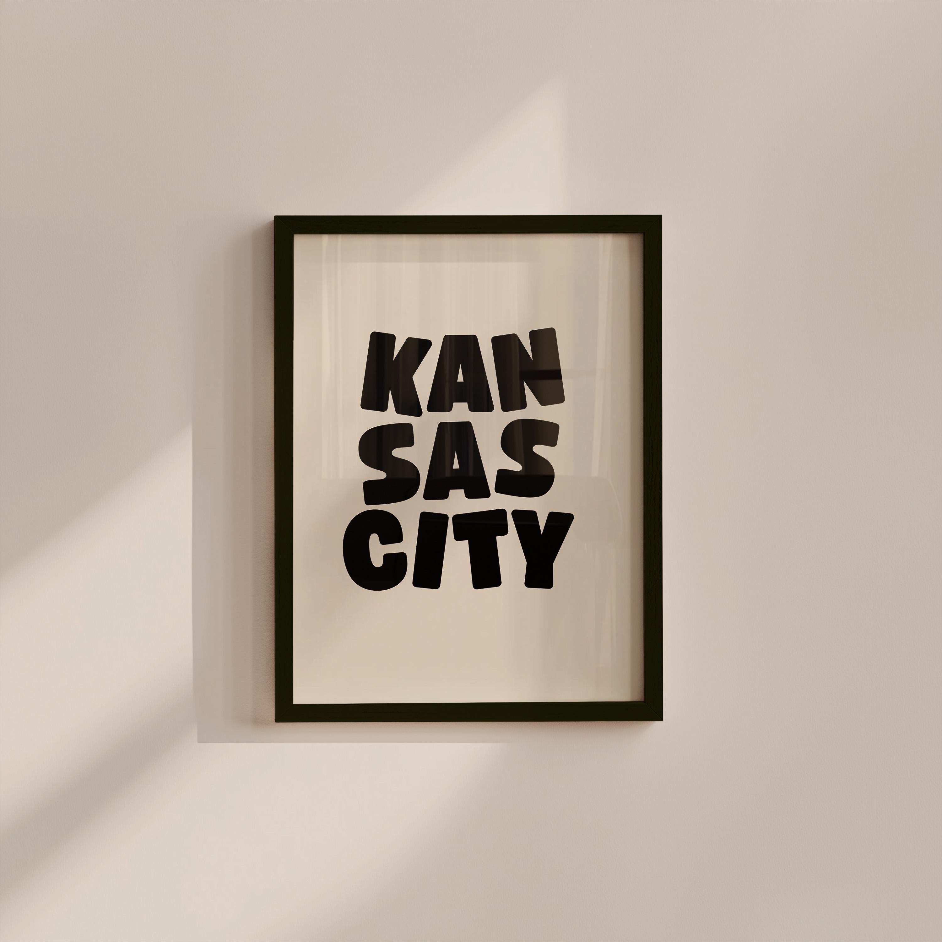 Kansas City Minimal Digital Art Print