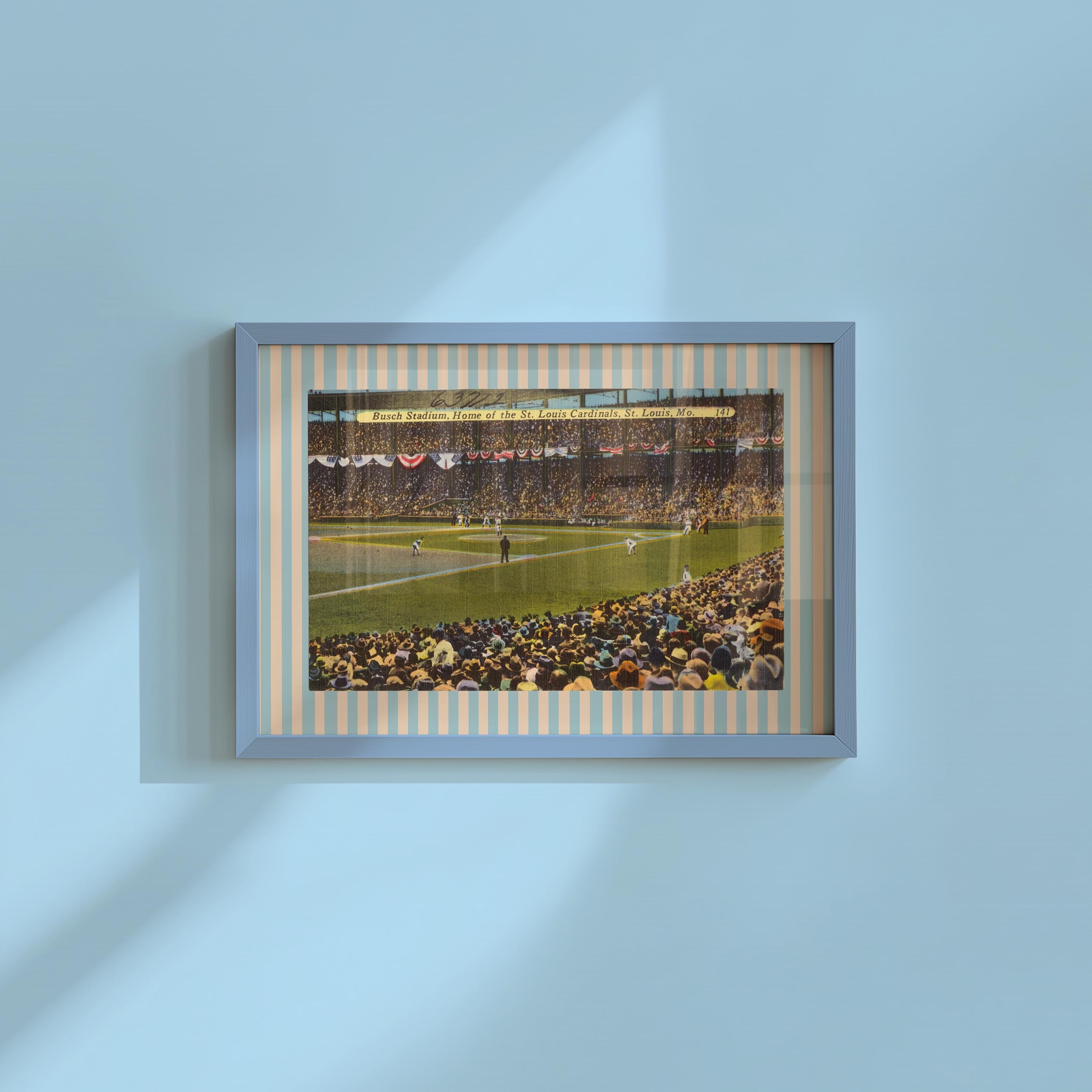 Busch Stadium St. Louis Baseball Digital Art Print