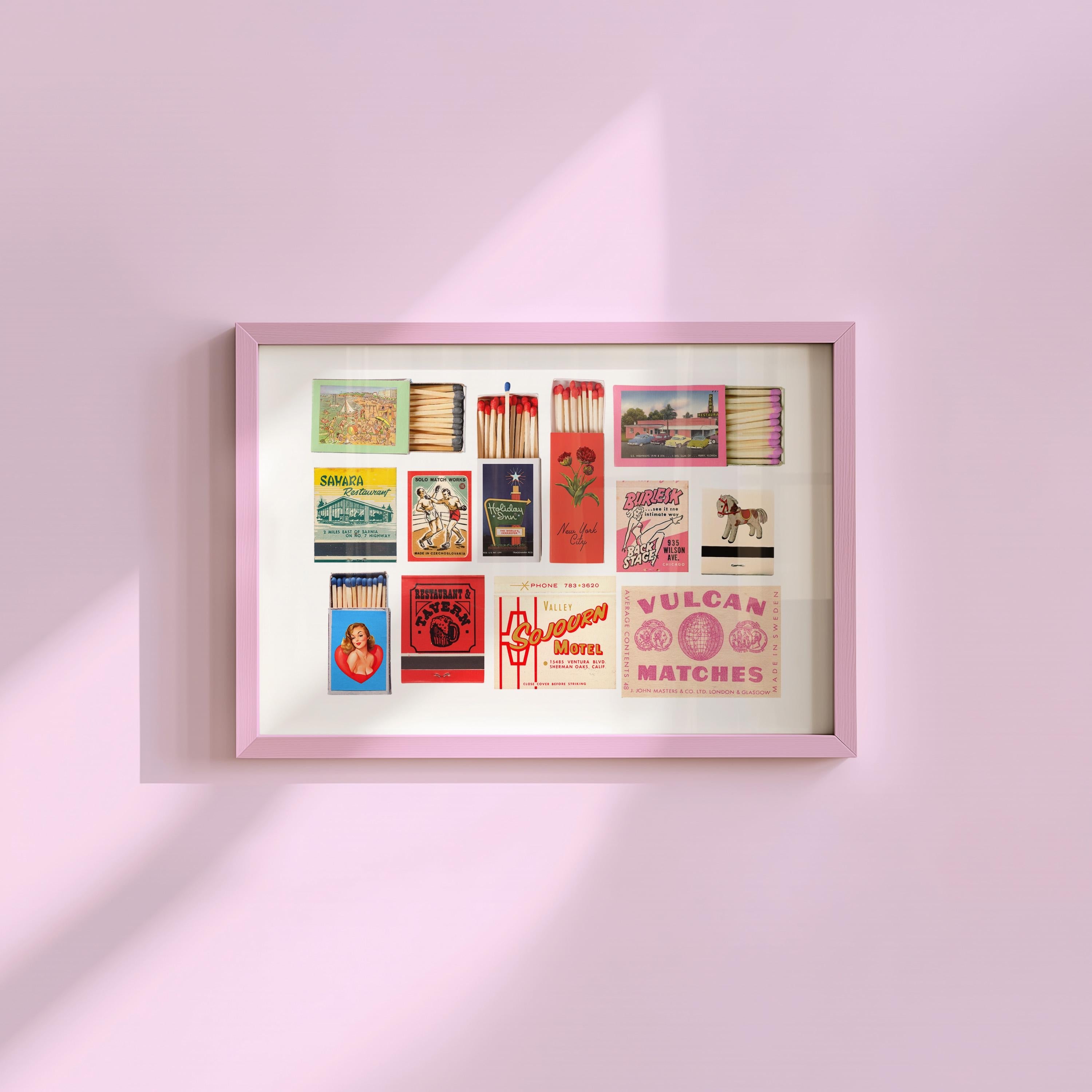 Matchbook Horizontal Four Digital Art Print