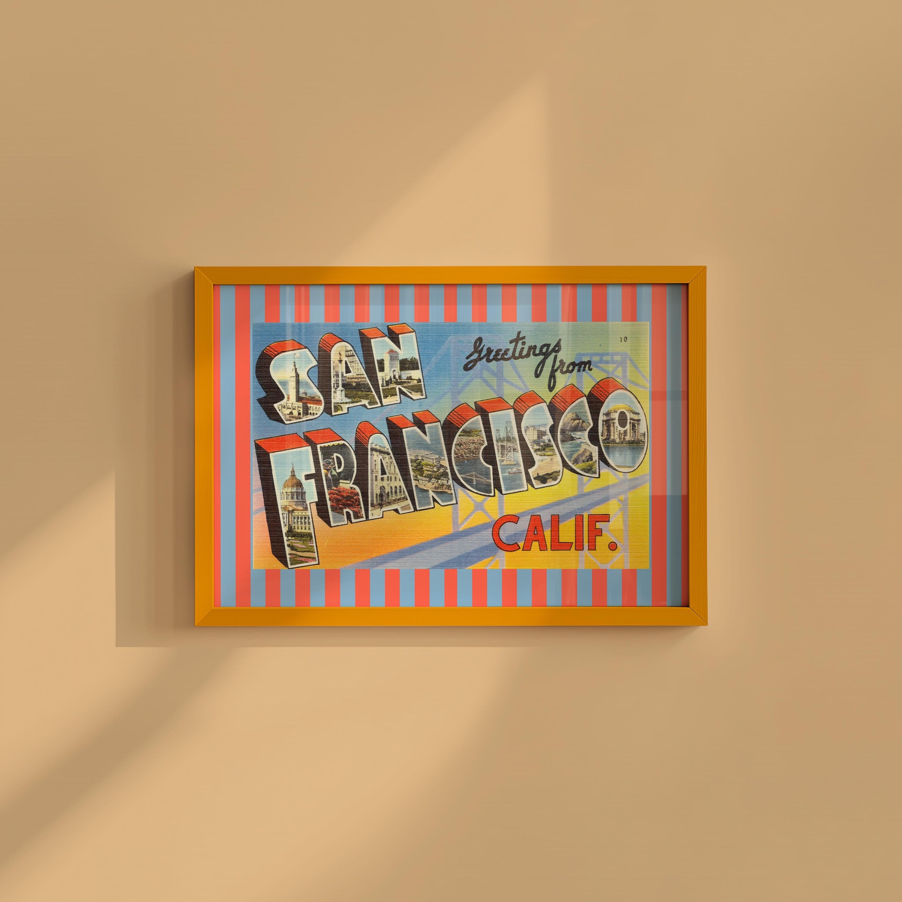 Greetings From San Francisco Digital Art Print