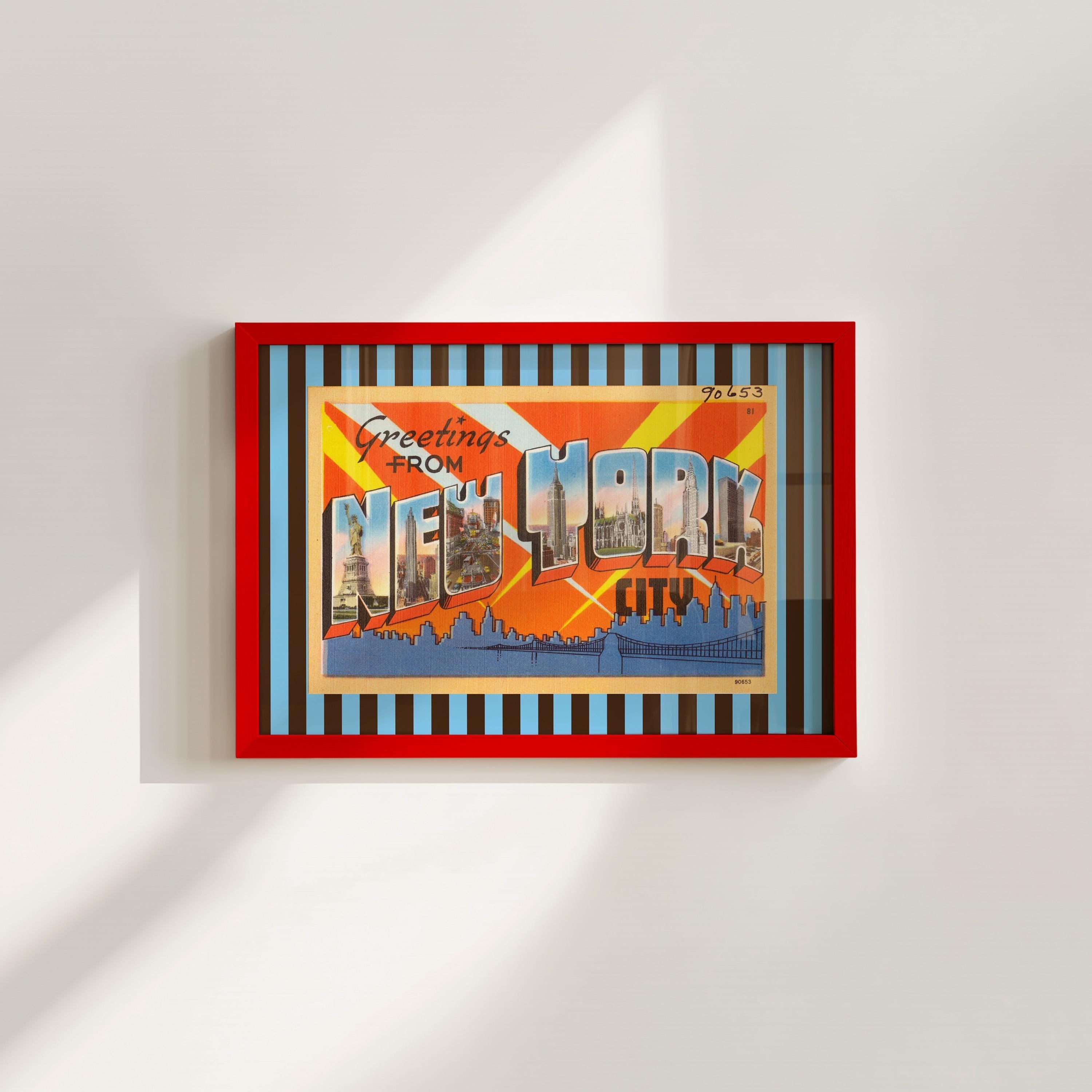 Greetings From New York Digital Art Print