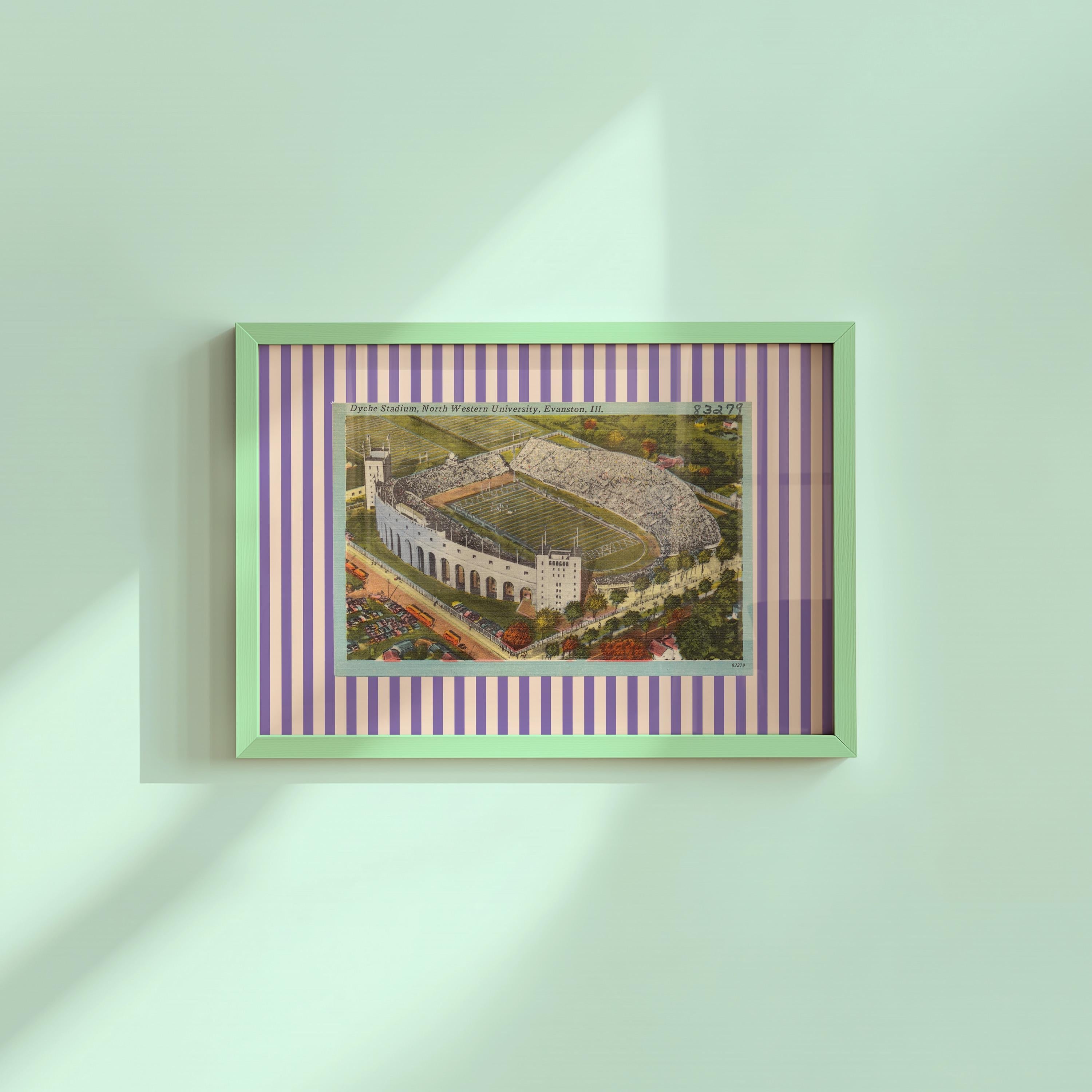 Dyche Stadium Northwestern Digital Art Print