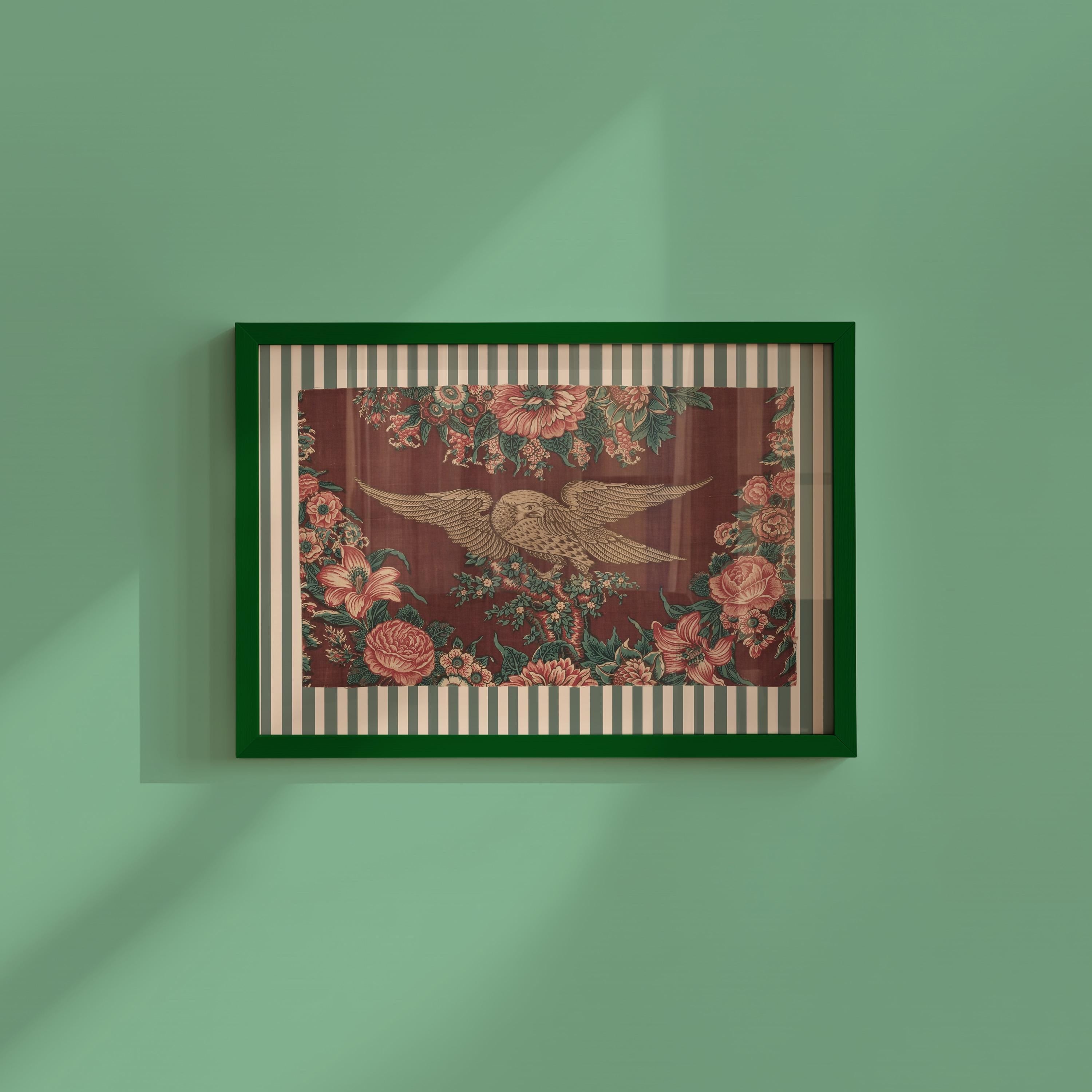 Vintage Eagle Flag Digital Art Print