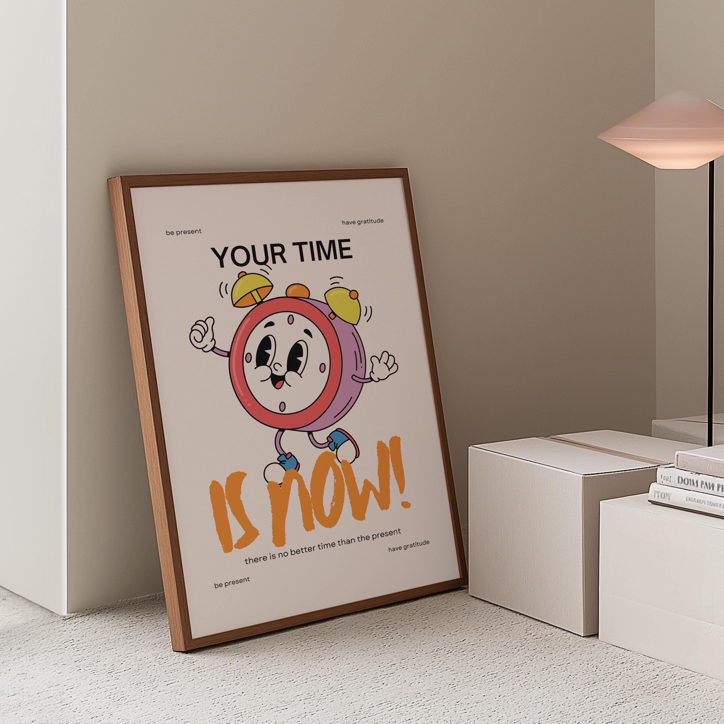 Classroom Art, Kids Room Art,Downloadable Print,Cartoon Art Print, Positivity Art, Trendy Posters,Vintage Mascot Art, Cute Positive Art