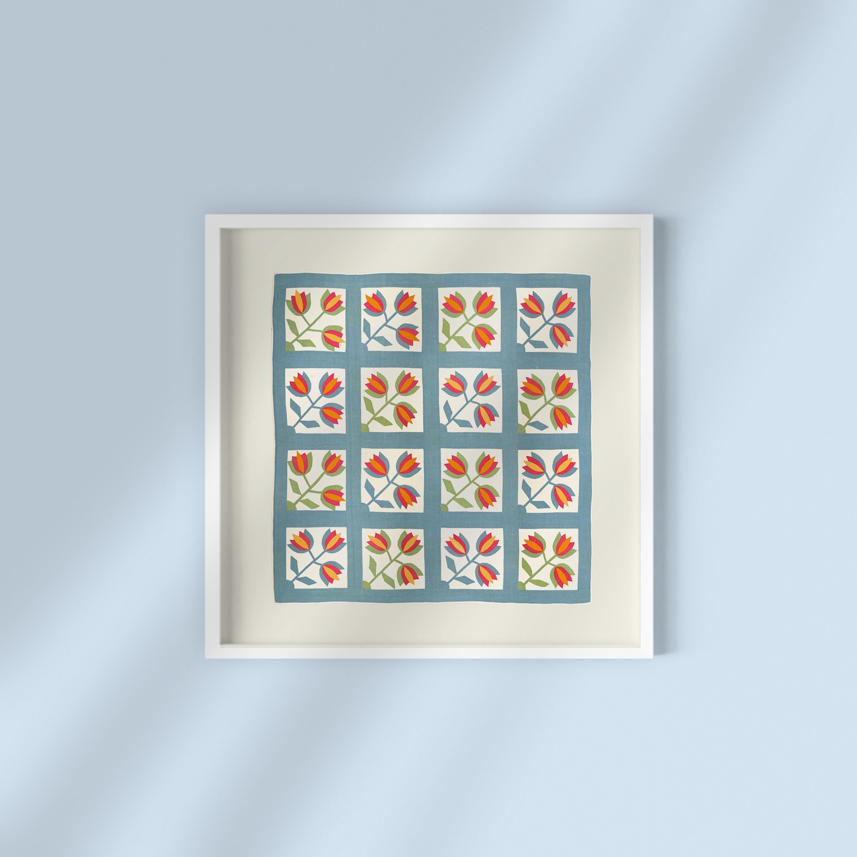Tulip Quilt Digital Art Print