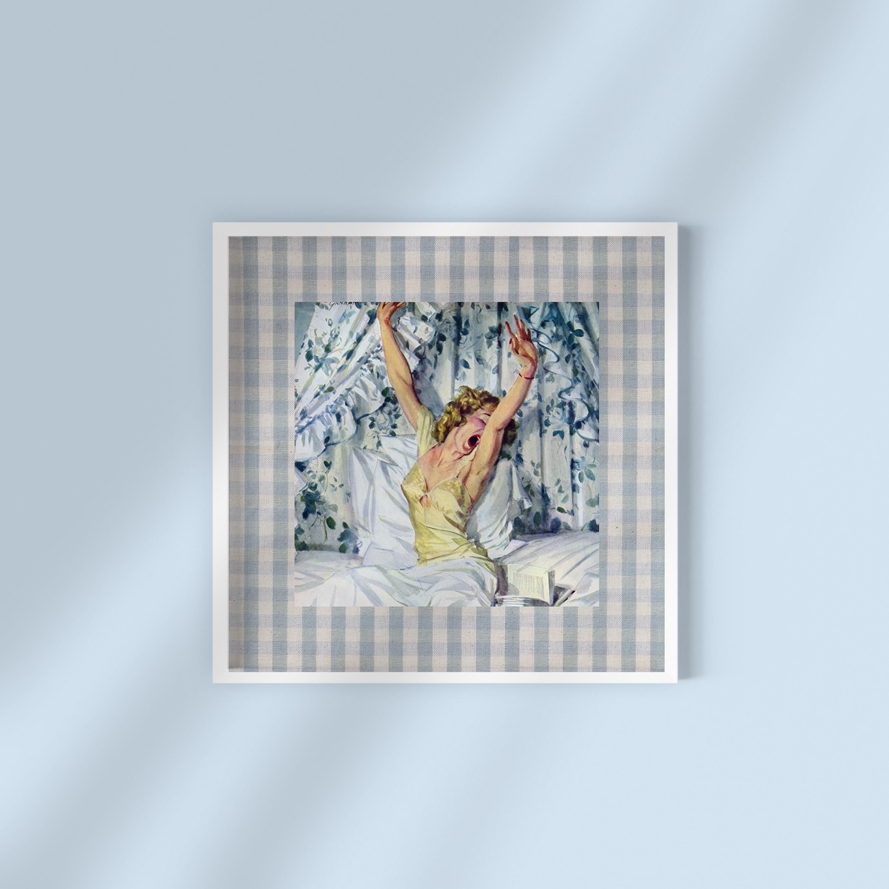 Sleepy Girl Digital Art Print