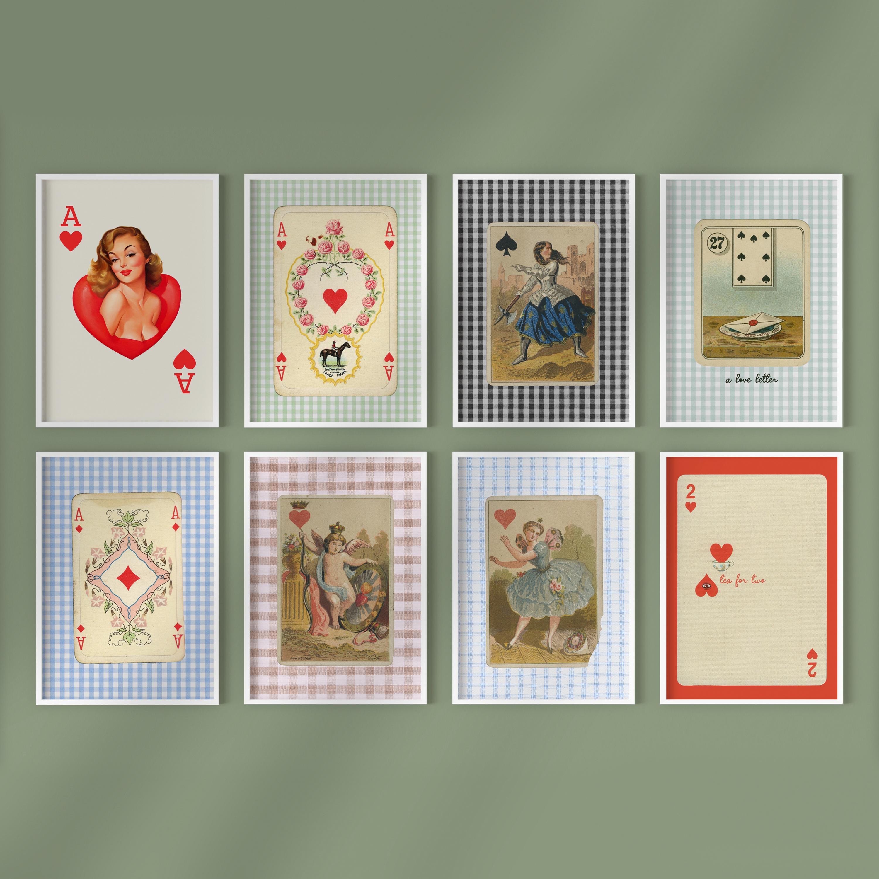 Gallery Wall Set of 8 Digital Art Prints