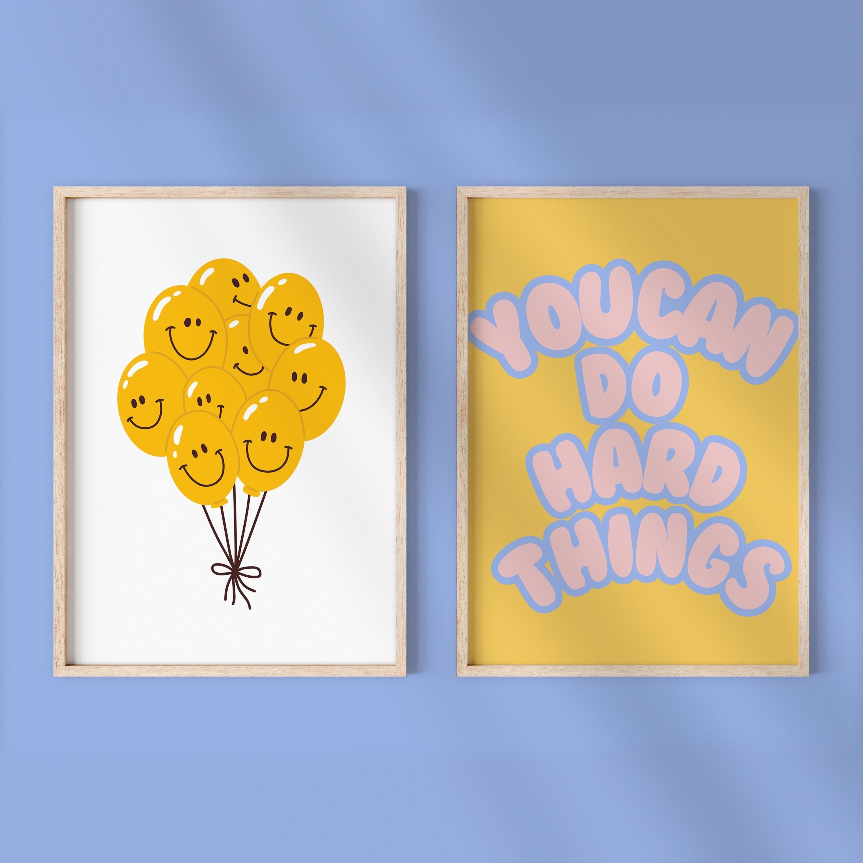 Gallery Wall Set of 2 Kids and Classroom Digital Art Prints