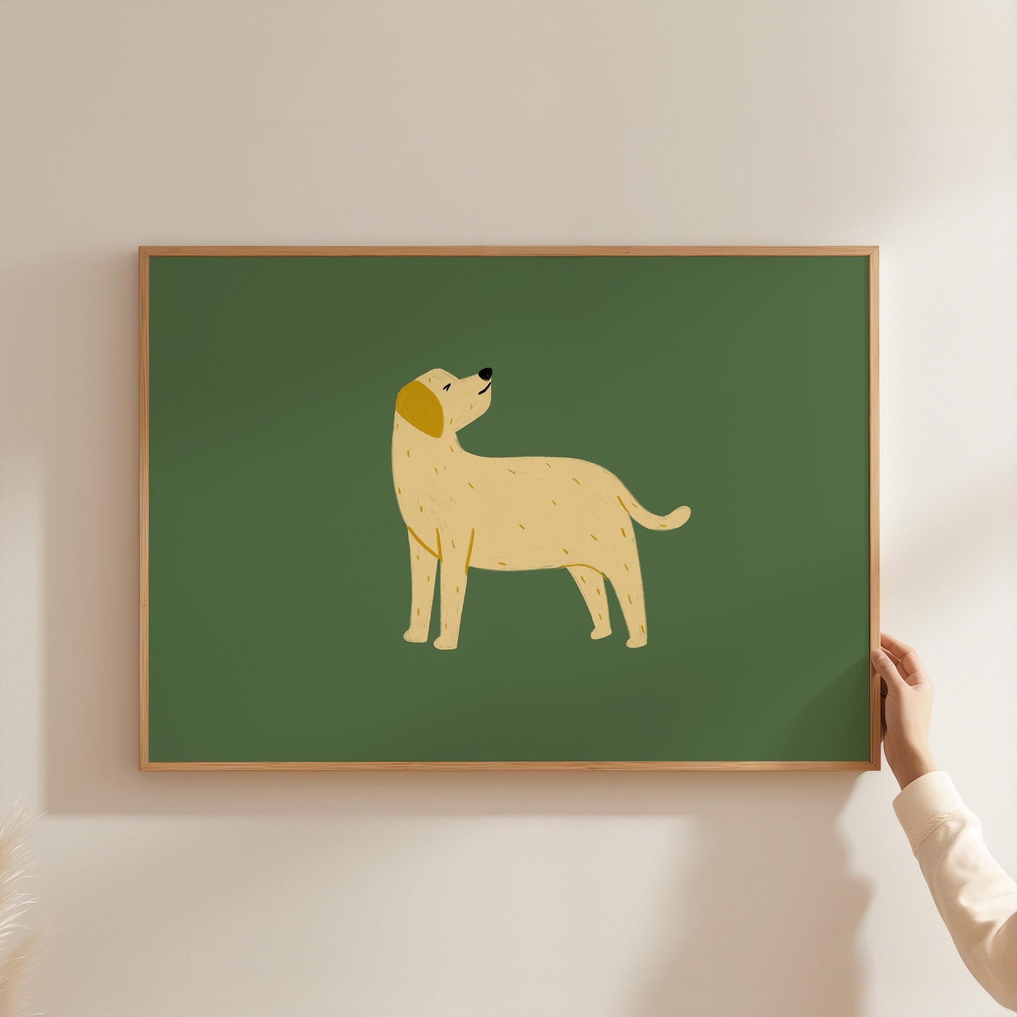 Lab Dog Art Print | Modern Dog Pop Art Poster | Colorful Dog Wall Decor | Digital Download for Gallery Walls & Maximalist Home Decor