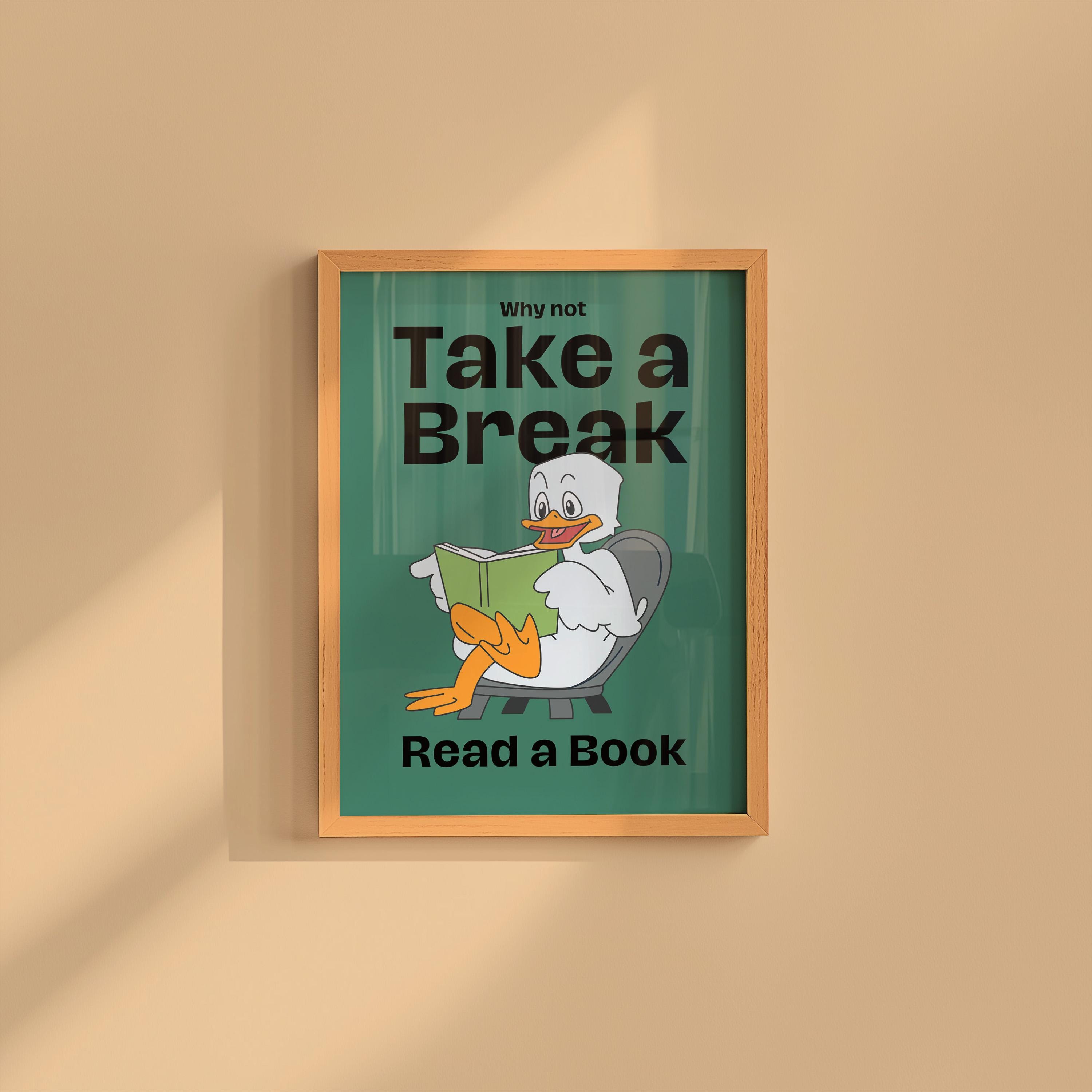 Take a Break Duck Digital Art Print