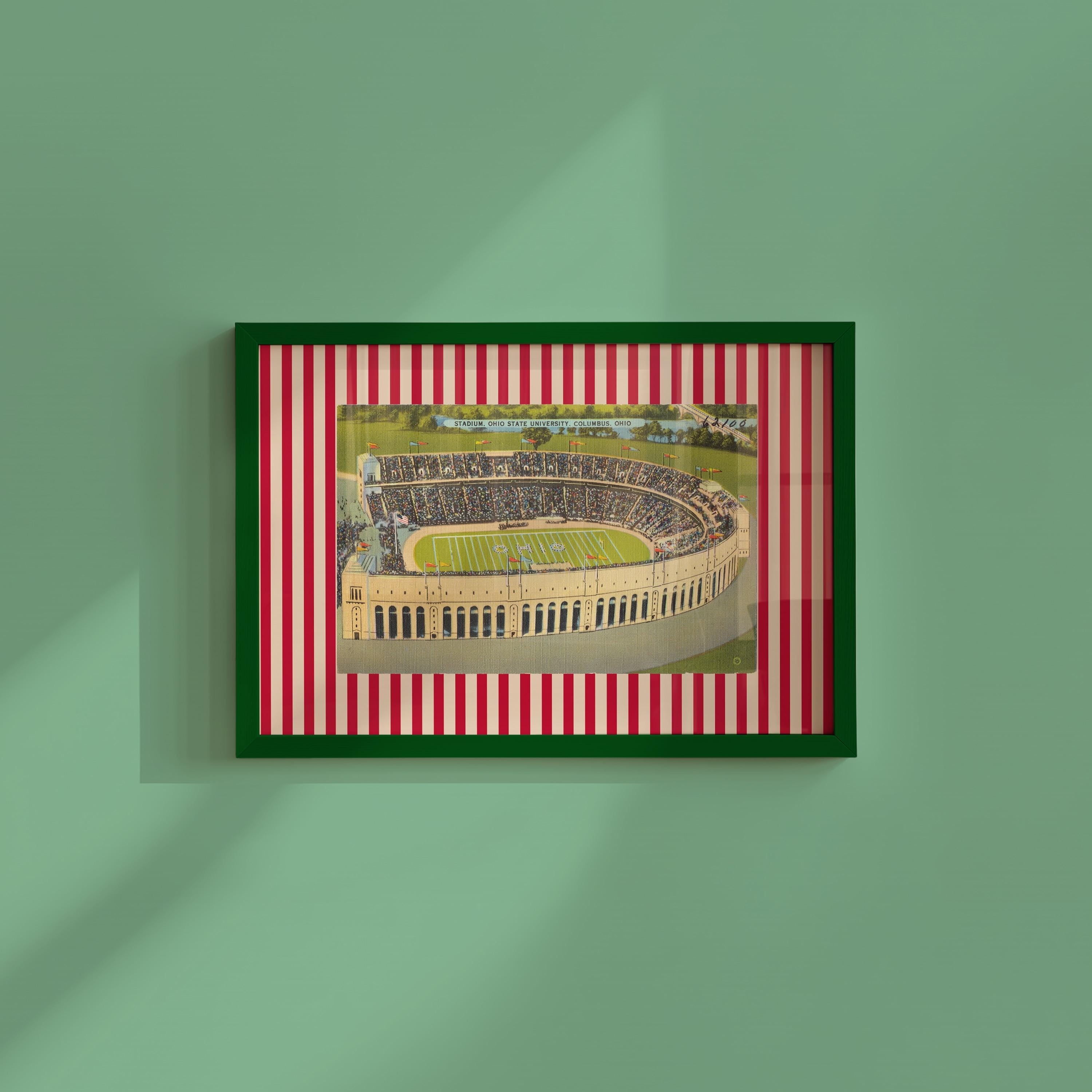 The Ohio State Stadium Columbus Digital Art Print
