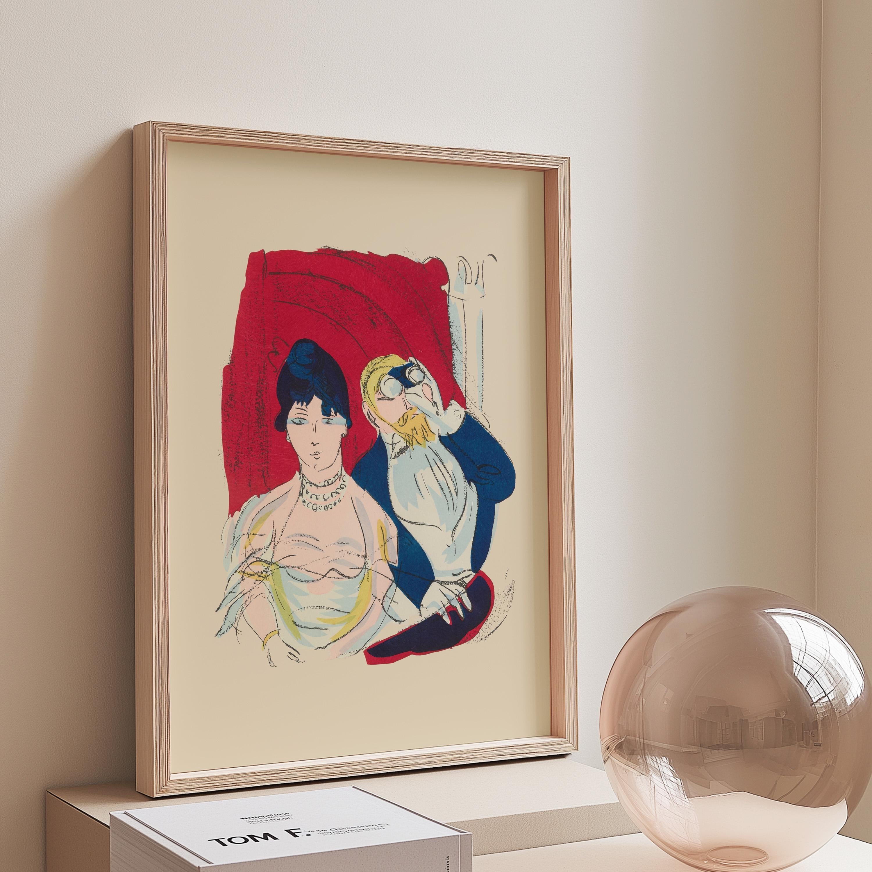 The Balcony Vintage Digital Art Print