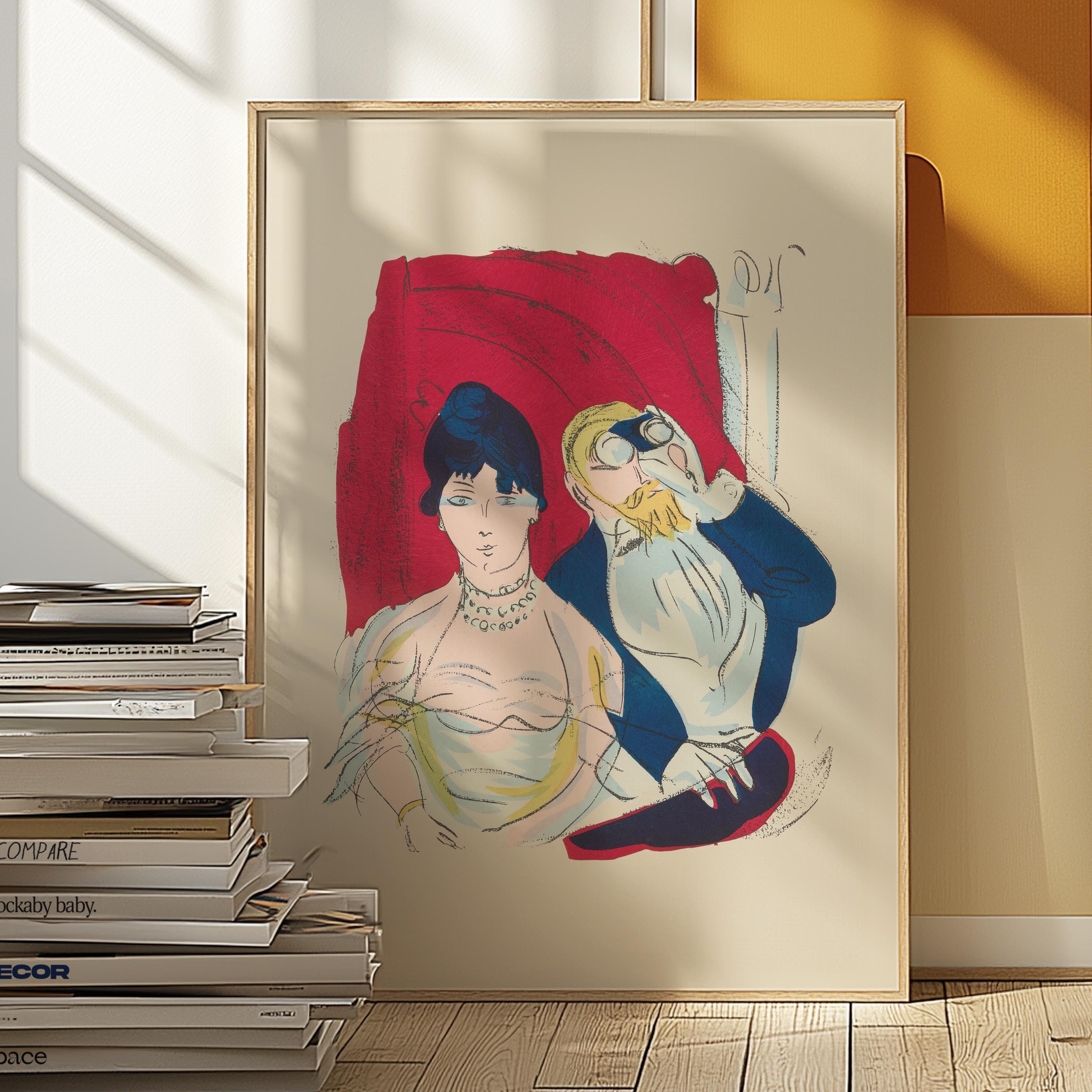 The Balcony Vintage Digital Art Print