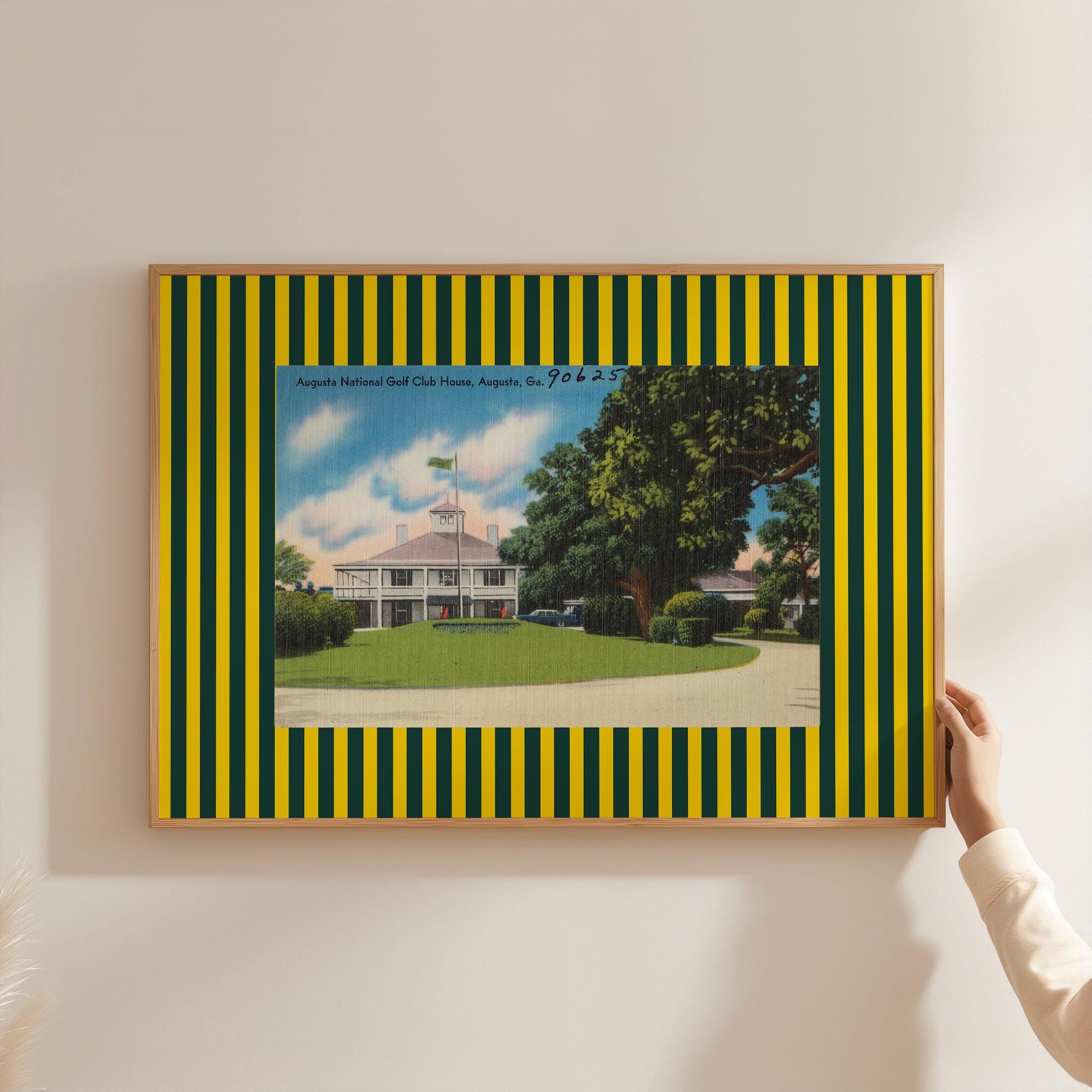 Golfers Print, Augusta Art, Retro Gift for Golfer Dad, Horizontal Vintage, Office Decor, Golf Poster, Masters Art Print, GS print Shoppe