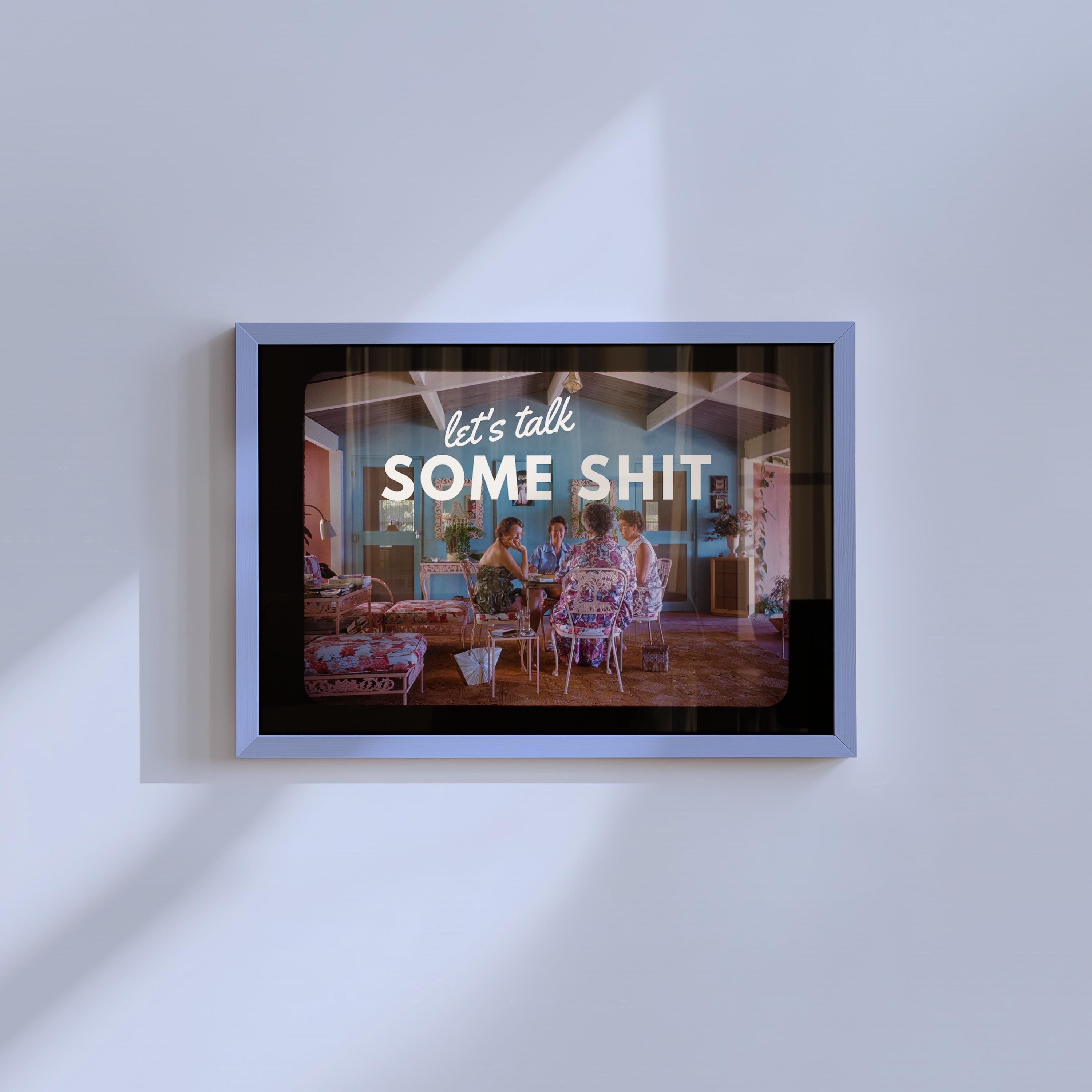 Talk Shit Retro Photograph Digital Art Print
