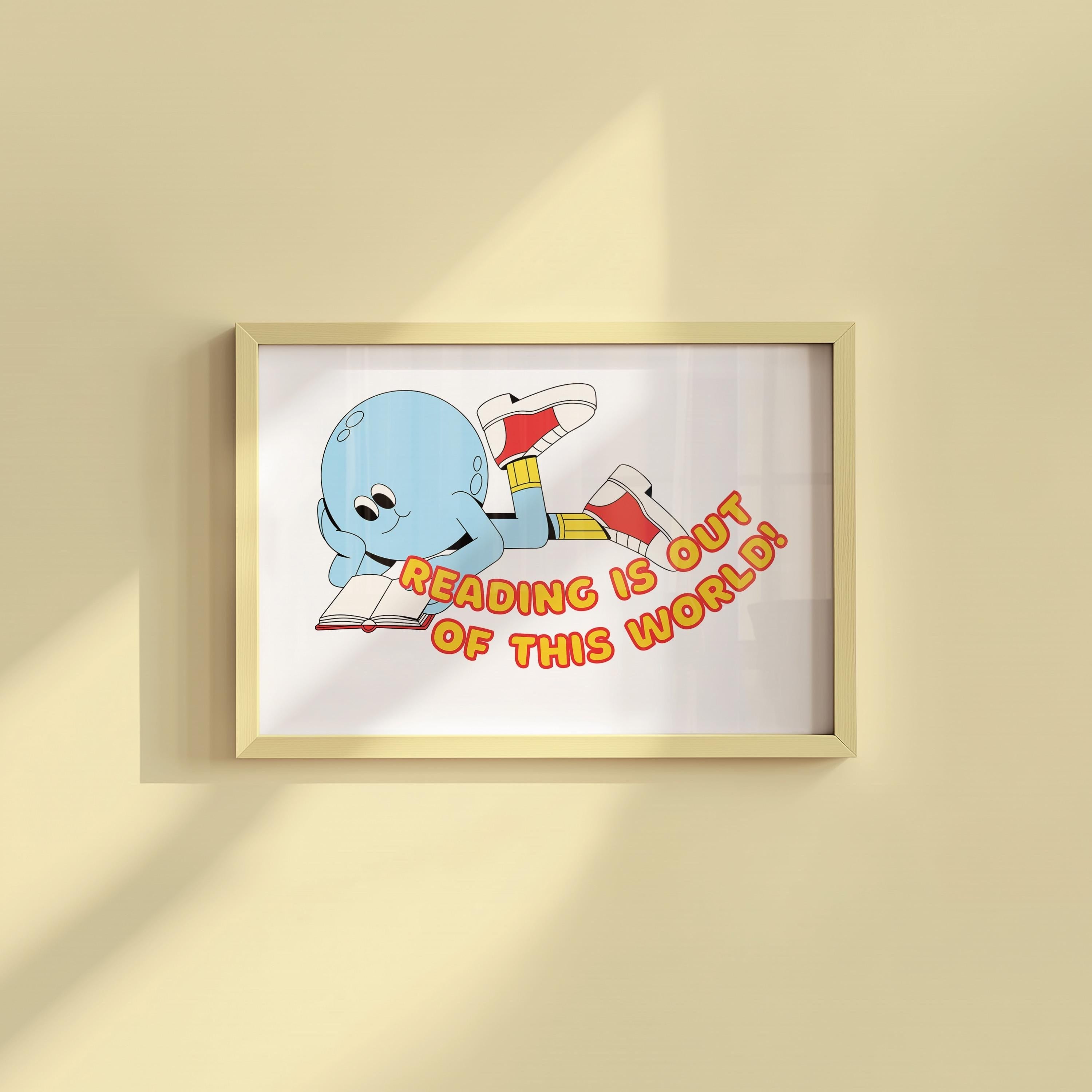 Reading Is Out of This World Digital Art Print