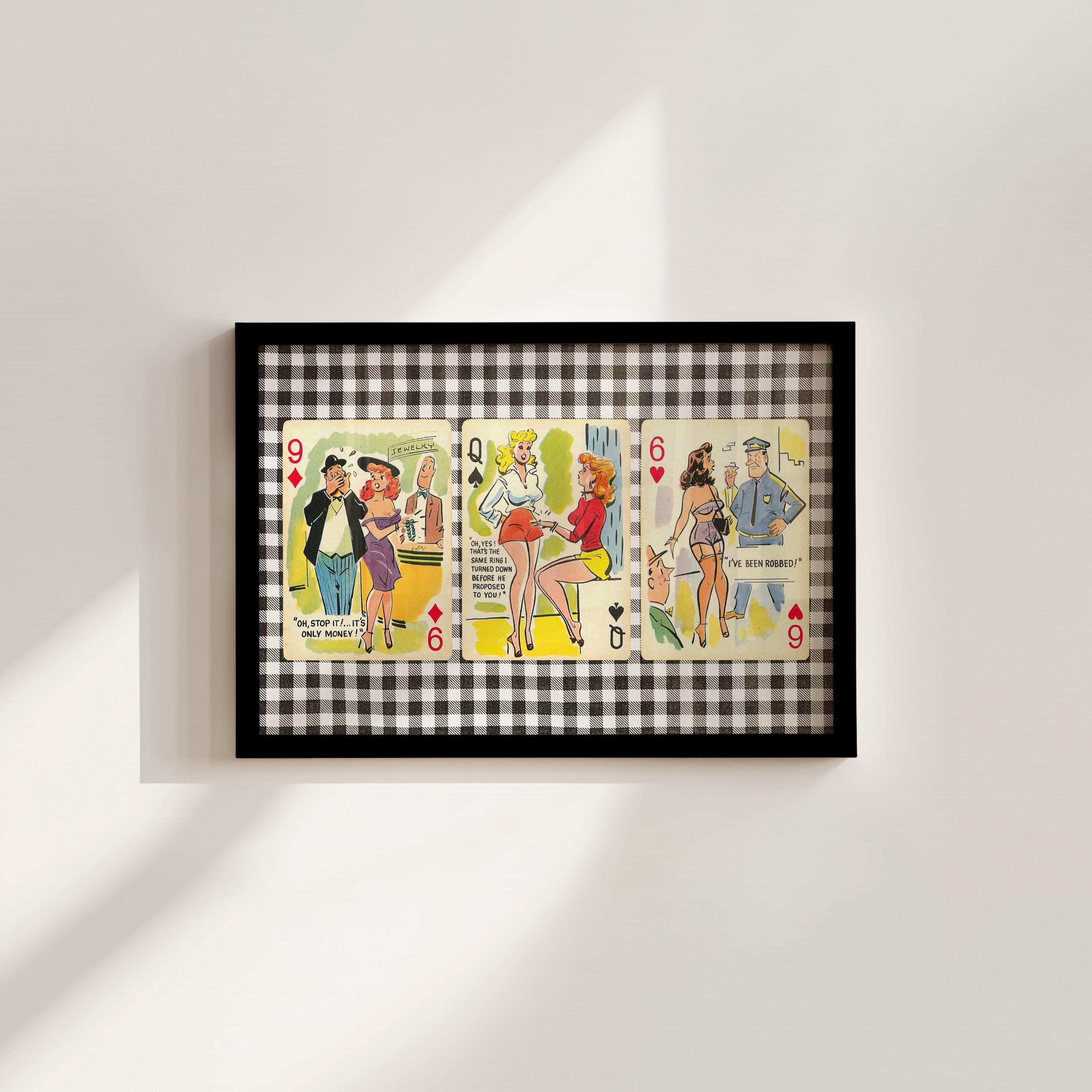 Comic Pin Ups Digital Art Print