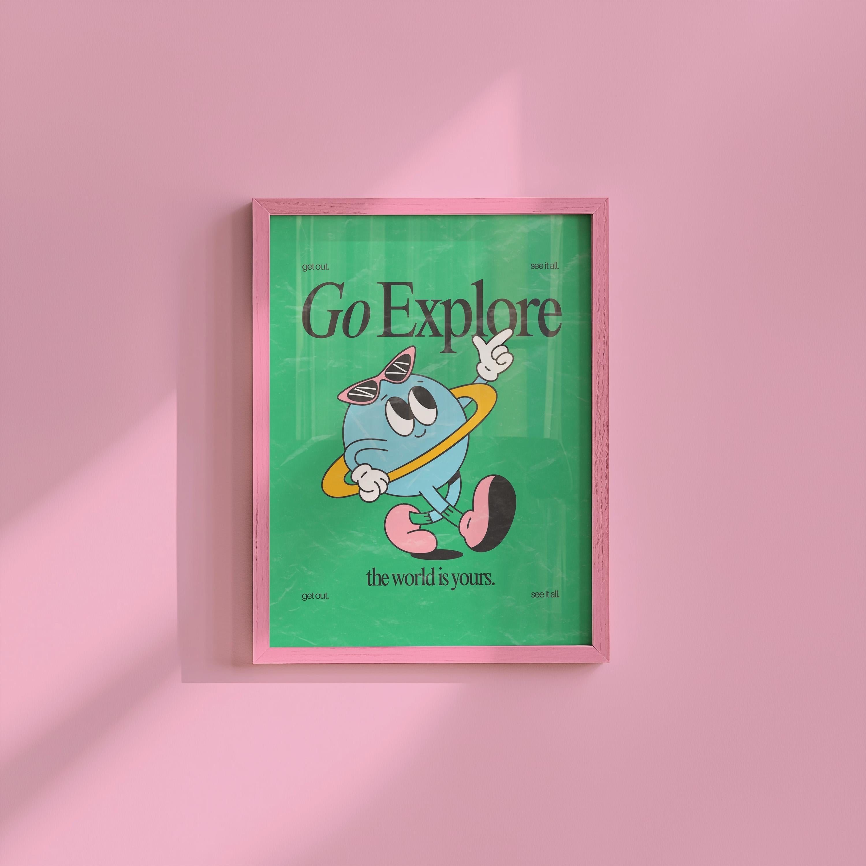 Go Explore Digital Art Print