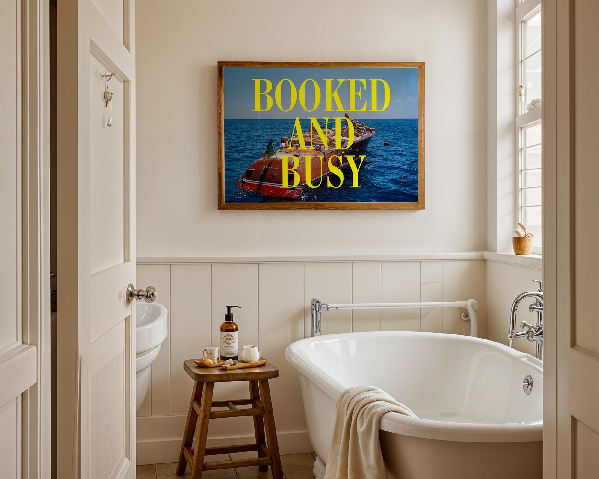 Booked and Busy Capri Digital Art Print