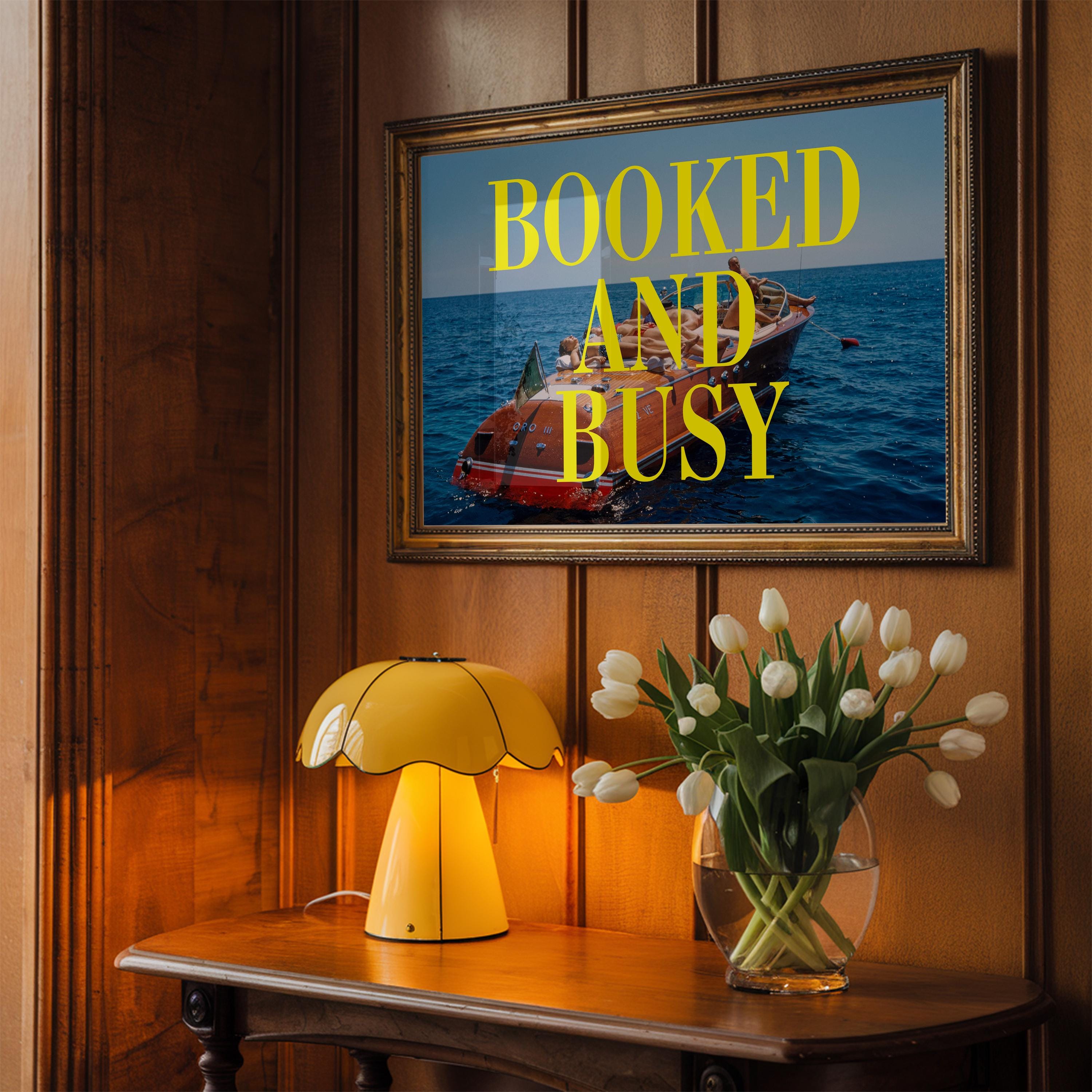 Booked and Busy Capri Digital Art Print