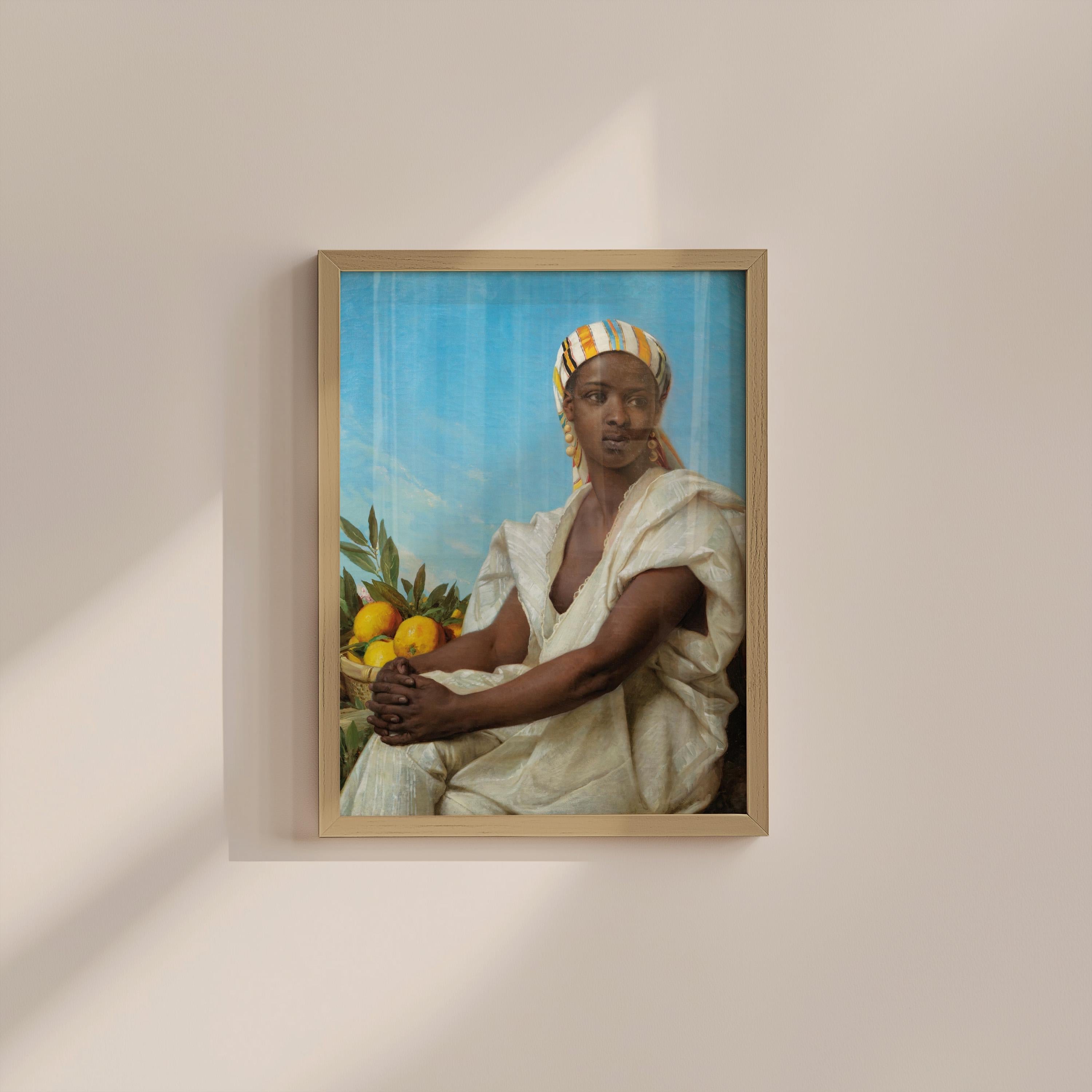 Portrait of a Black Woman Digital Art Print