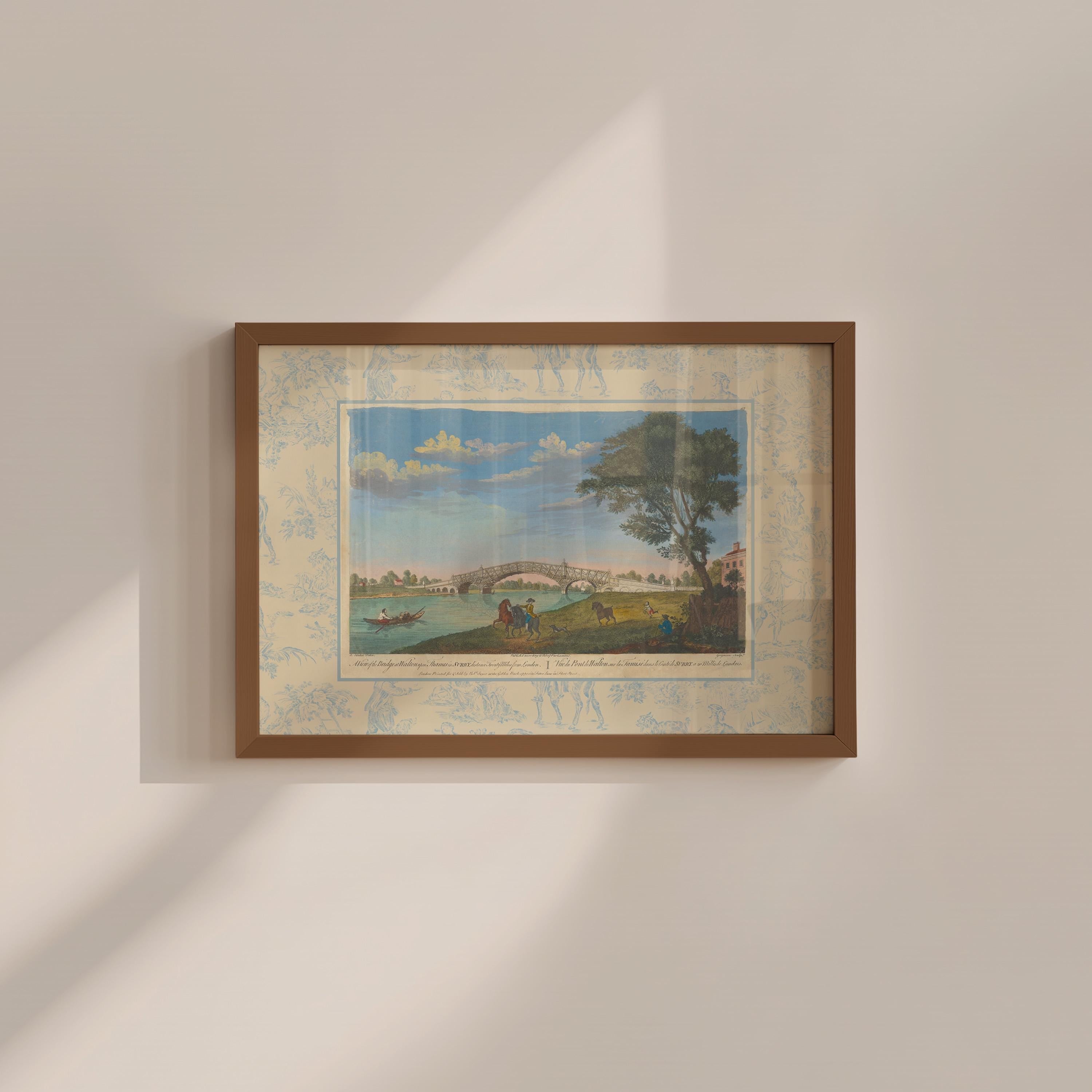 Walton on Thames Vintage Digital Art Print