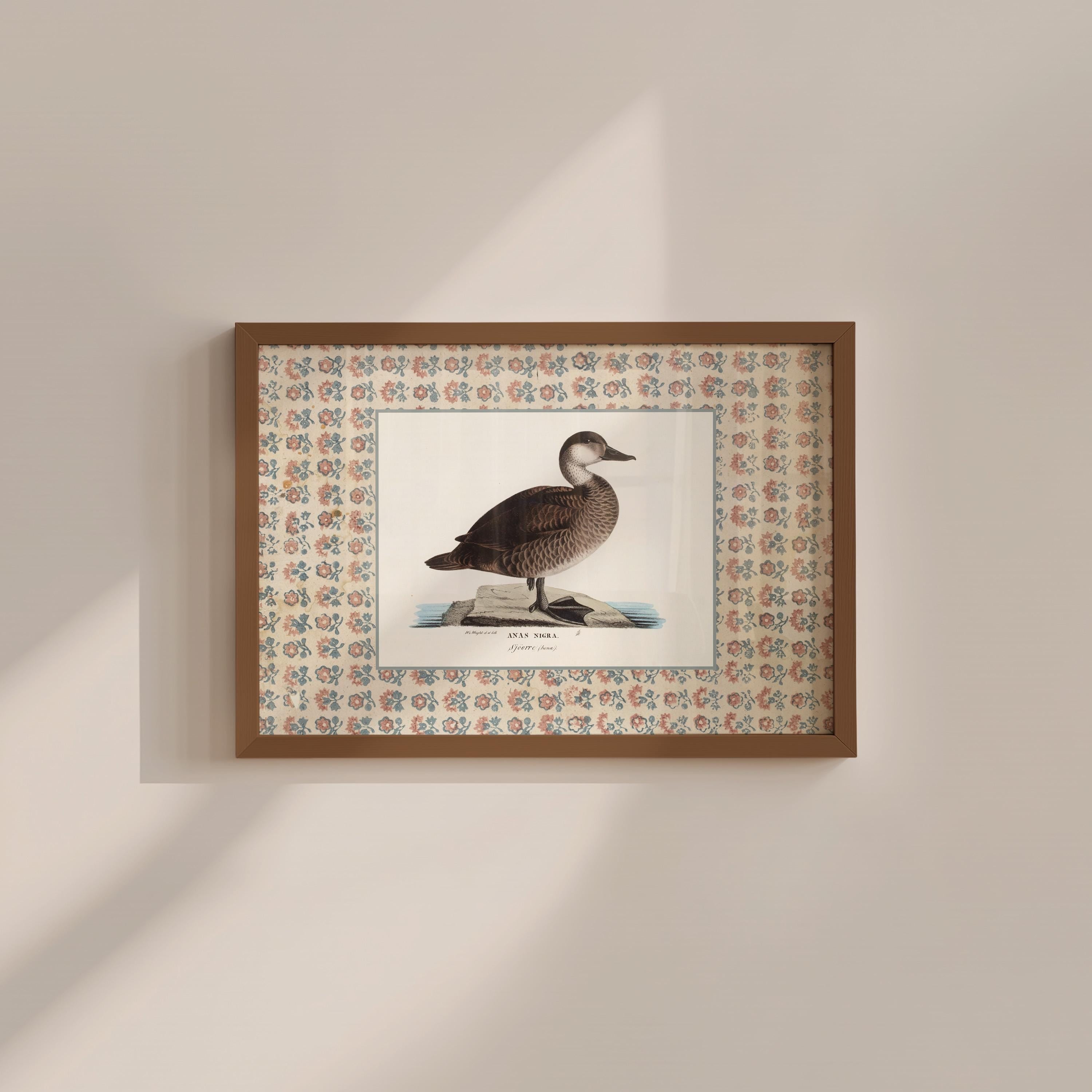 Mallard Floral Vintage Digital Art Print