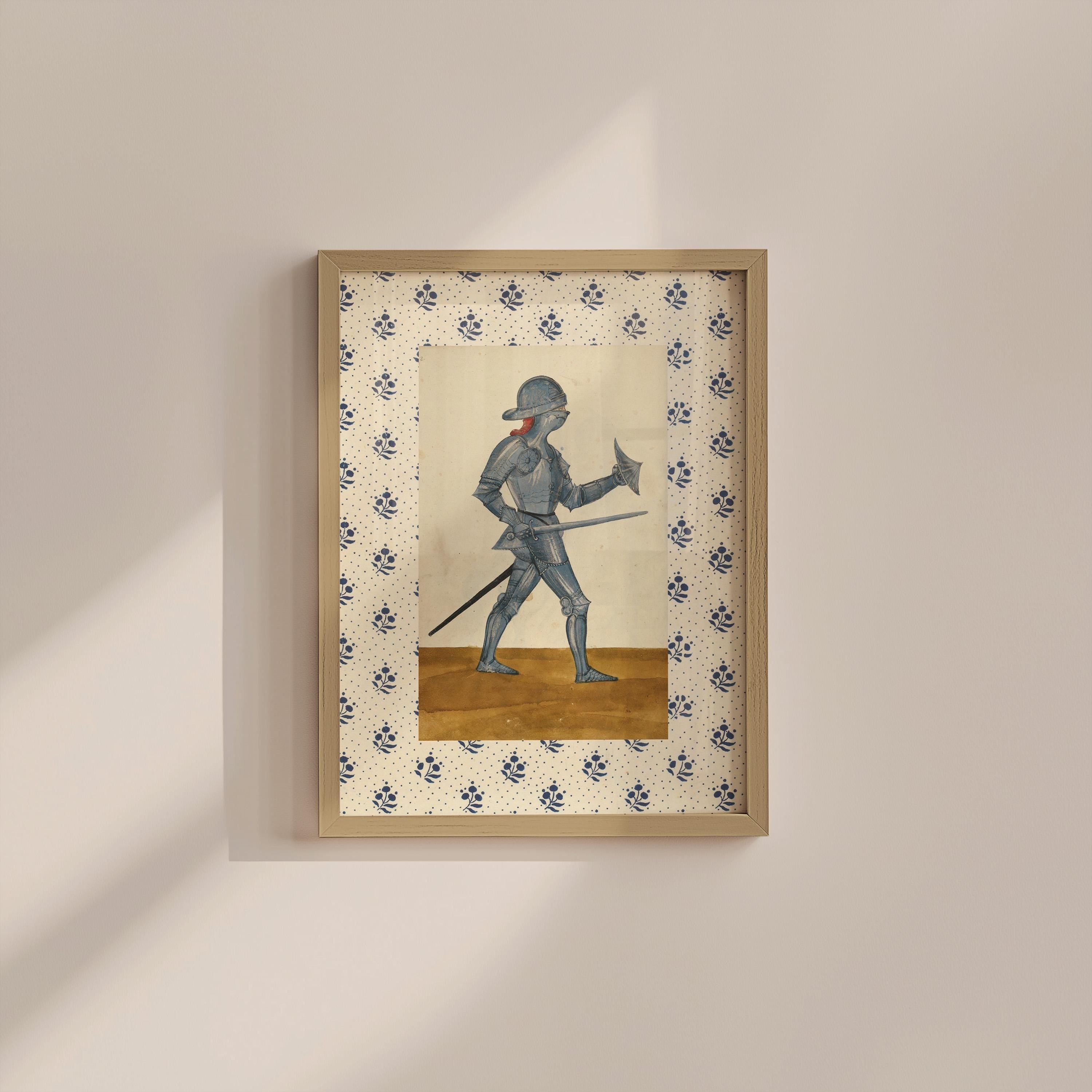 Knight Illustration Digital Art Print