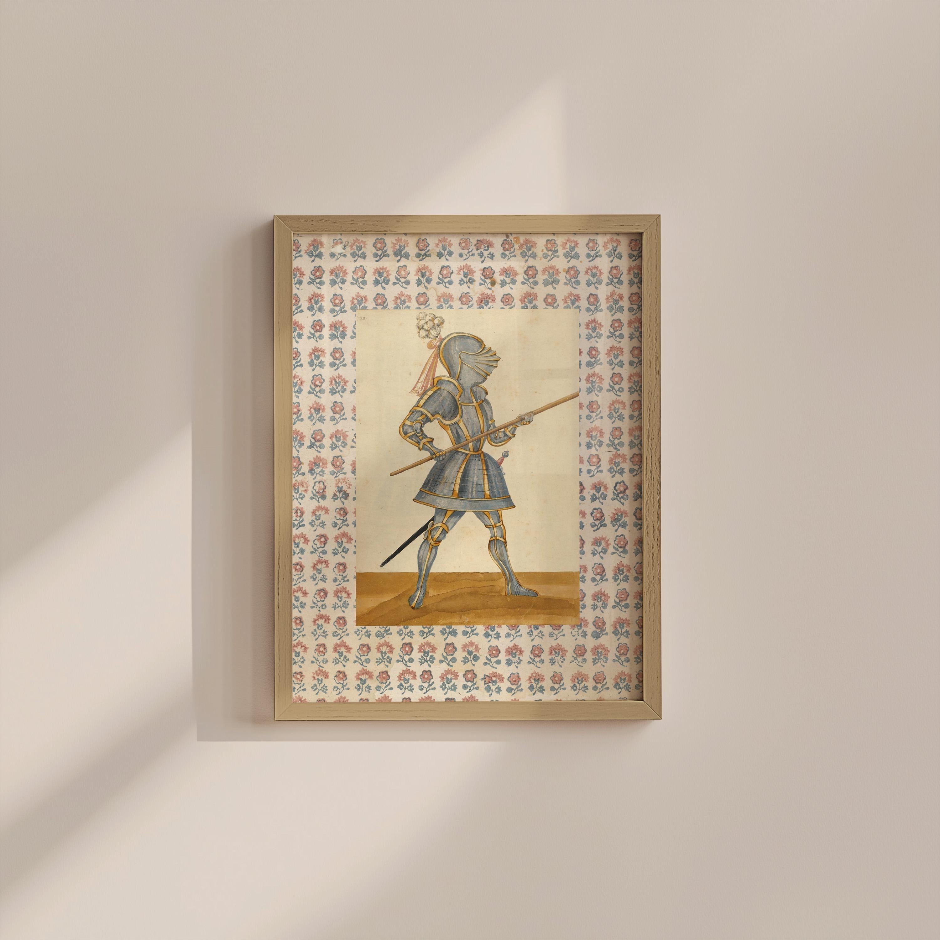 Knight Illustration Digital Art Print