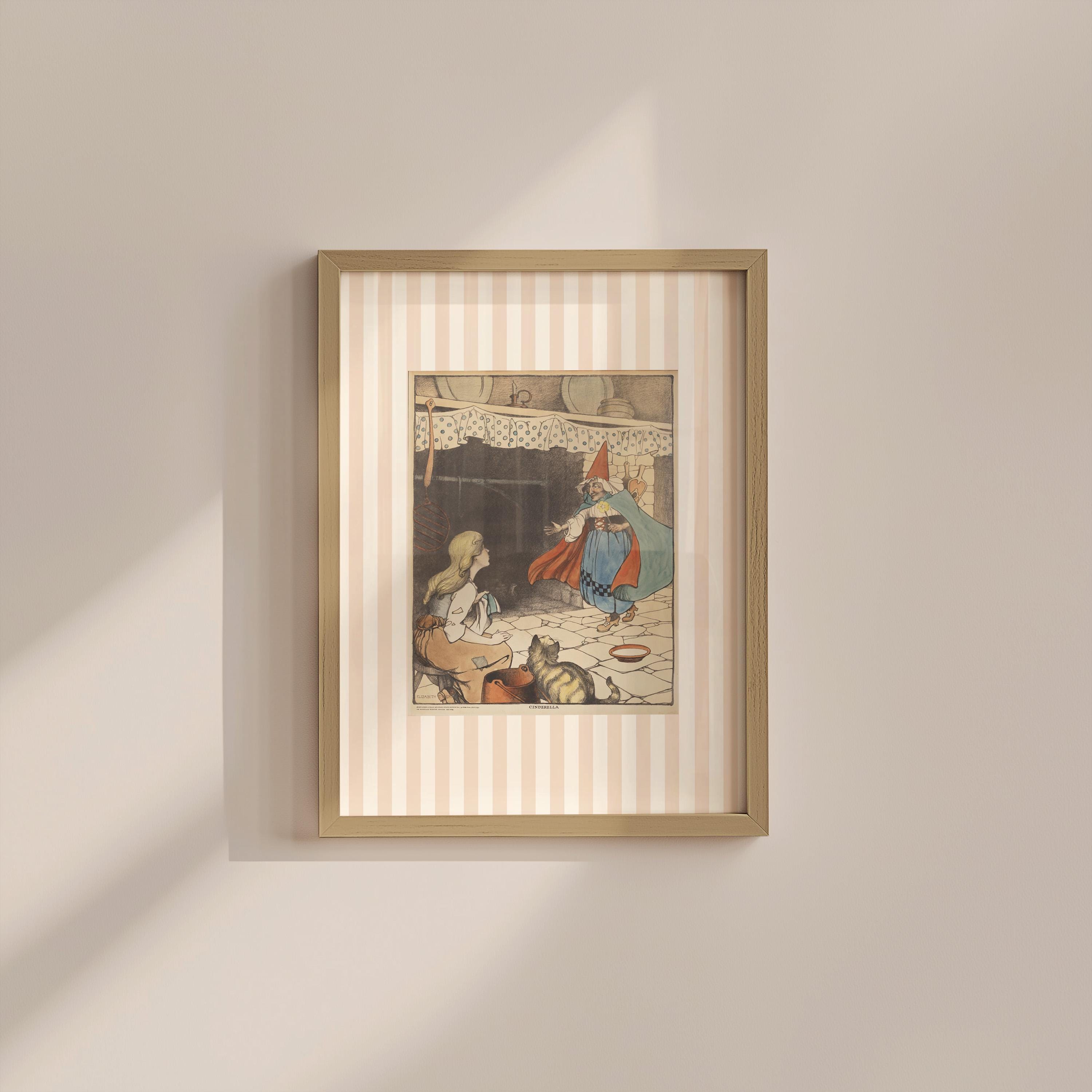 Cinderella Vintage Fairy Tale Illustration