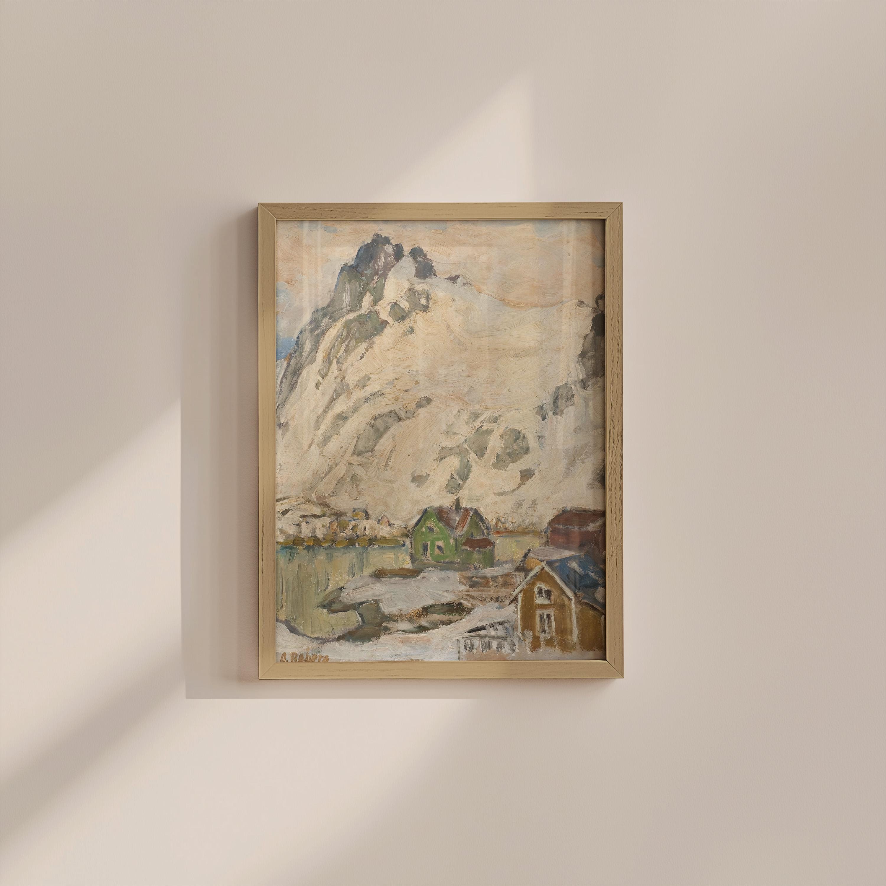 Lofoten Classic Painting Digital Art Print