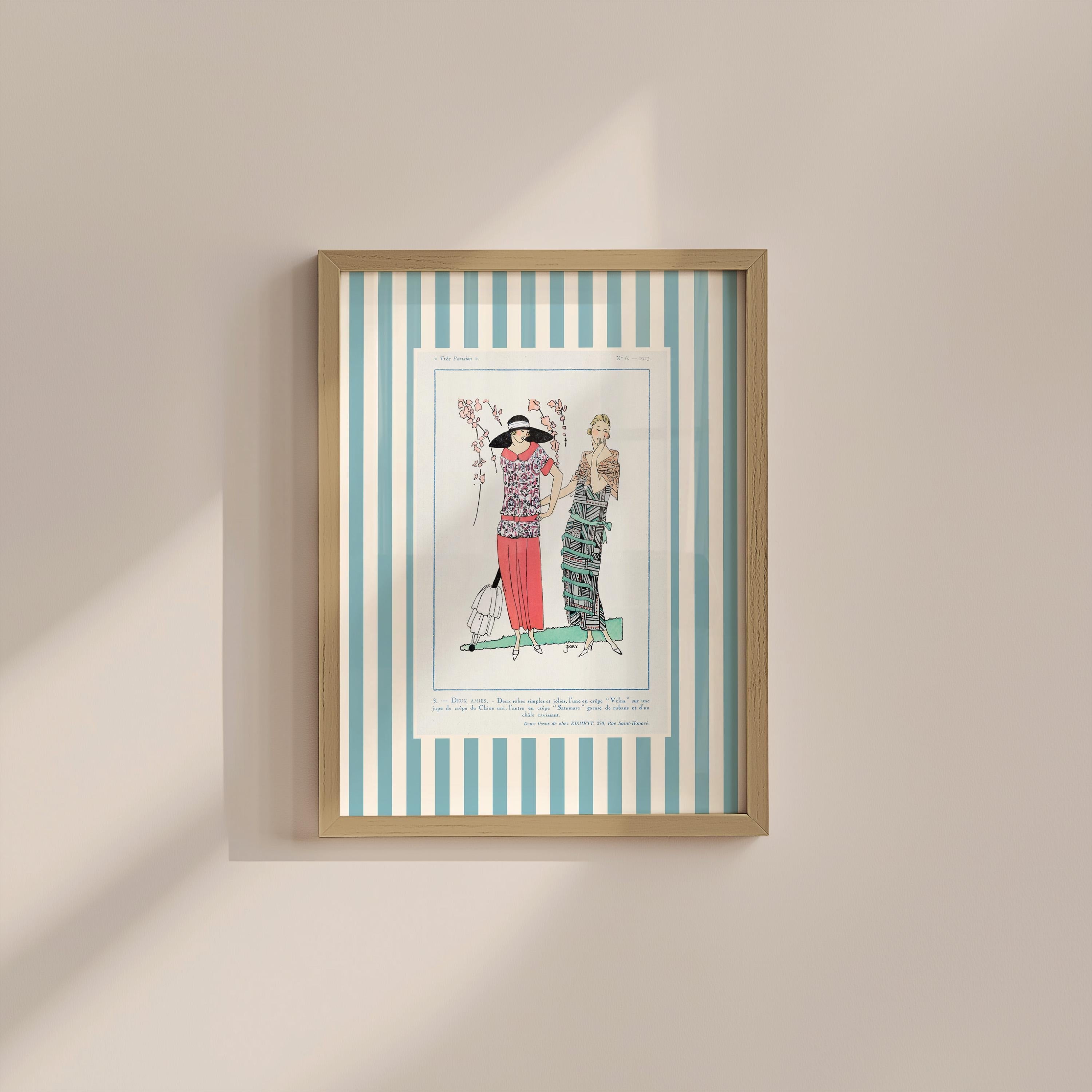 Tres Parisian One Vintage Digital Art Print
