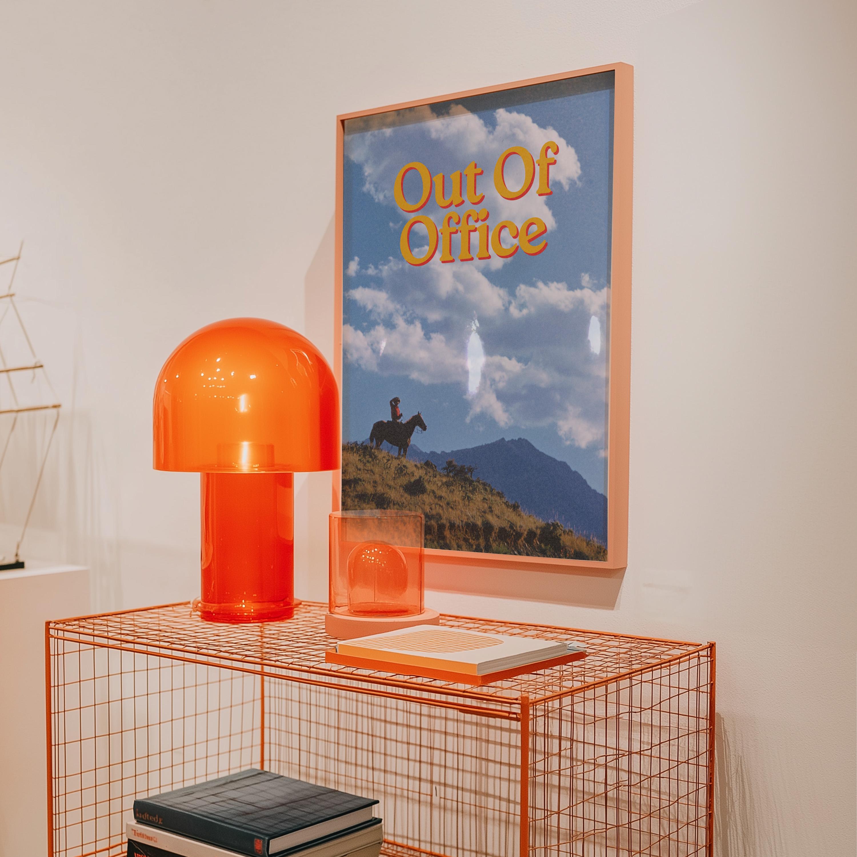 Out of Office Cowboy Digital Art Print