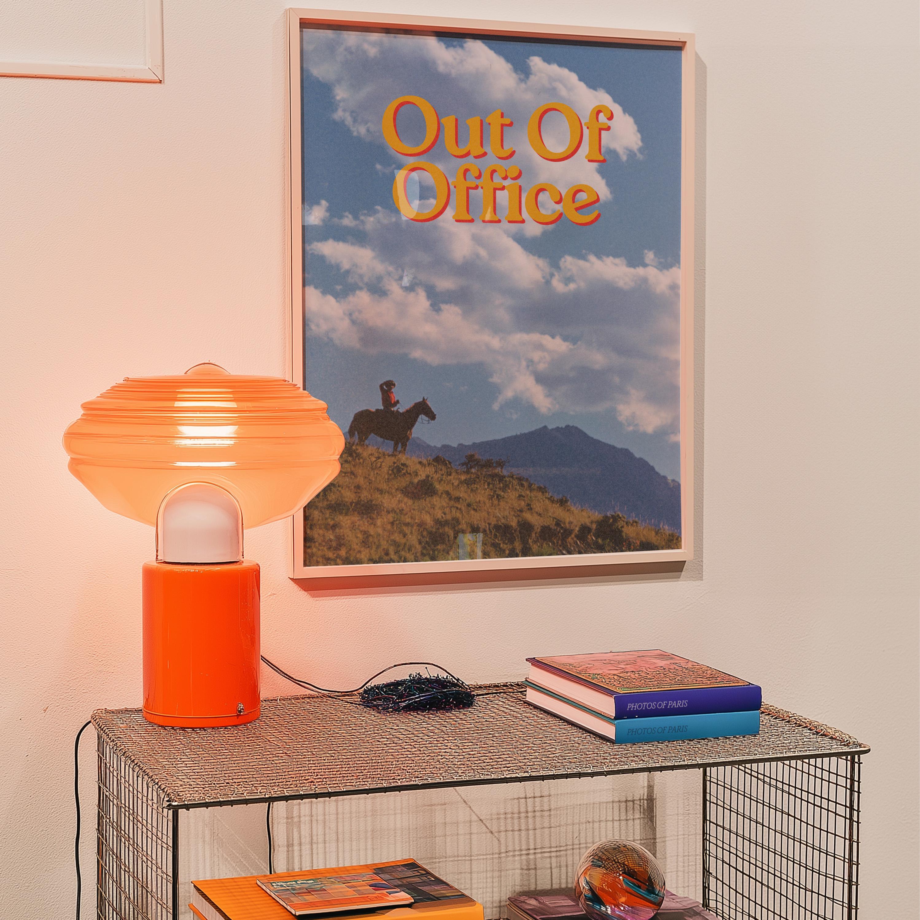 Out of Office Cowboy Digital Art Print