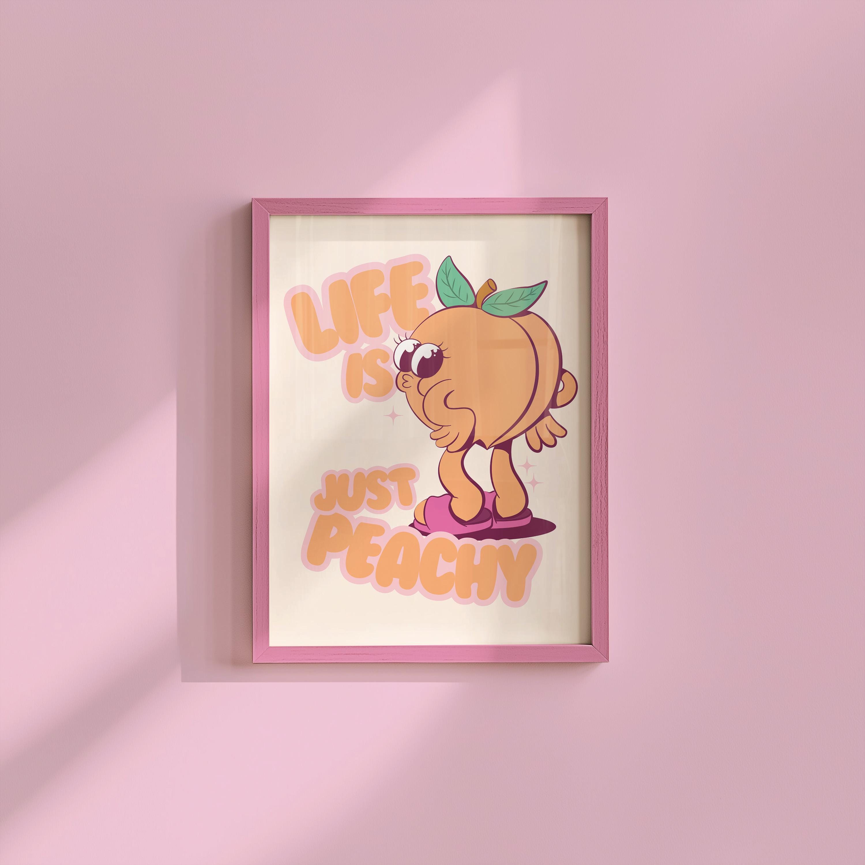 Life is Peachy Digital Art Print