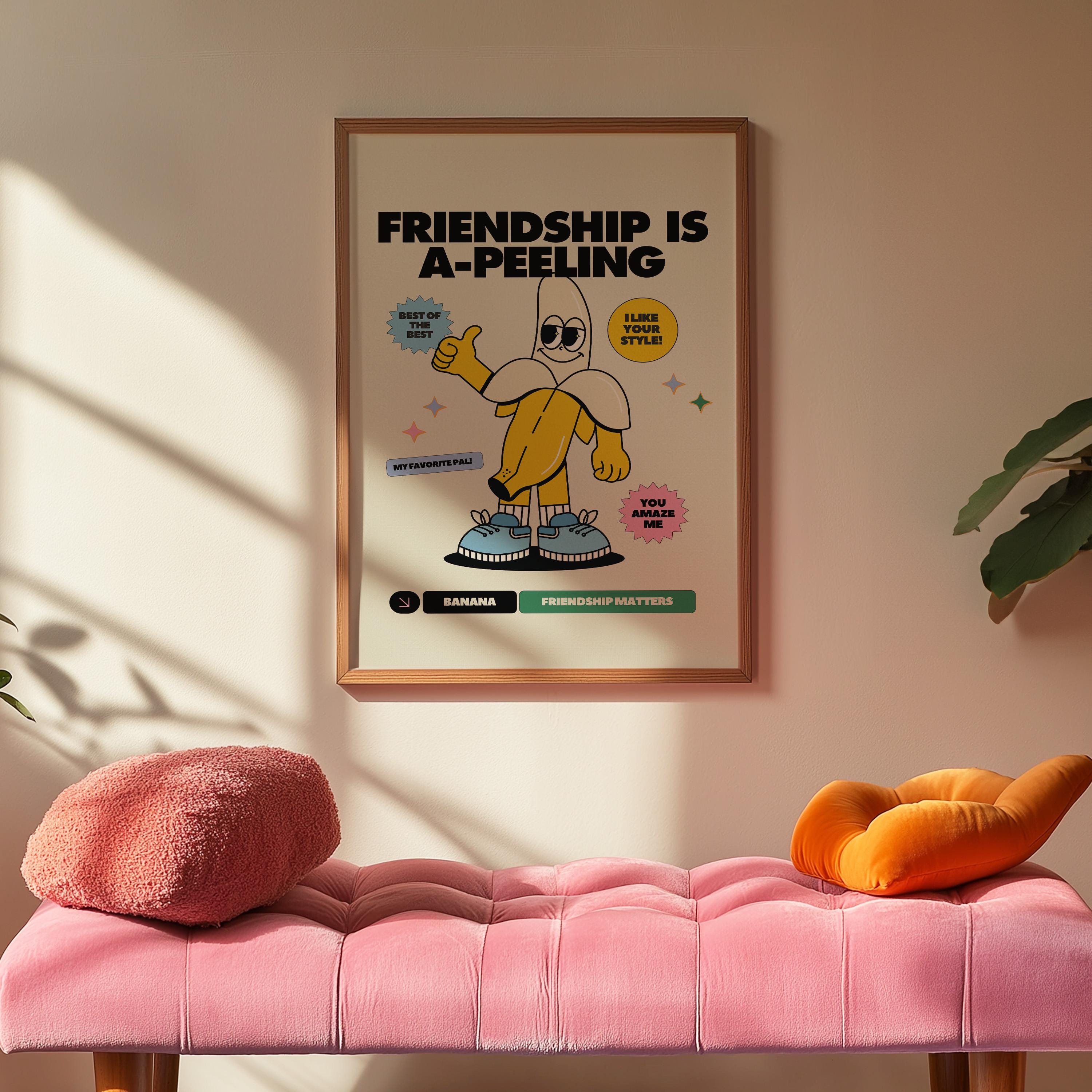 Kids Wall Art, Gallery Wall Set of 2, Kids Art Prints, Classroom Decor, Classroom Poster, Digital Art Print Set, Fruit Art Print