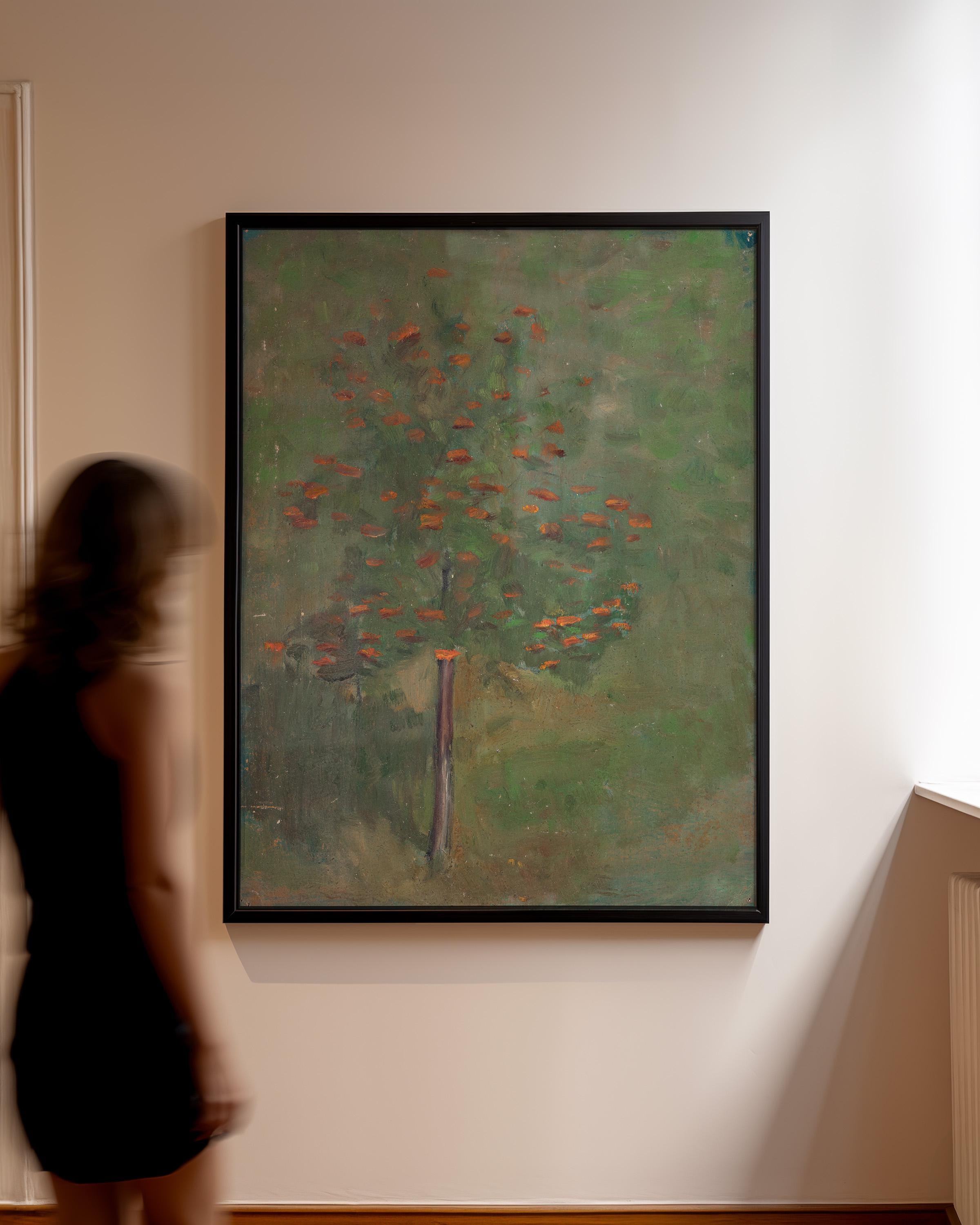 Vintage Abstract Landscape Digital Print, Neutral Warm Tones Large Wall Art, Downloadable Oil Painting Decor, Modern Home Decor