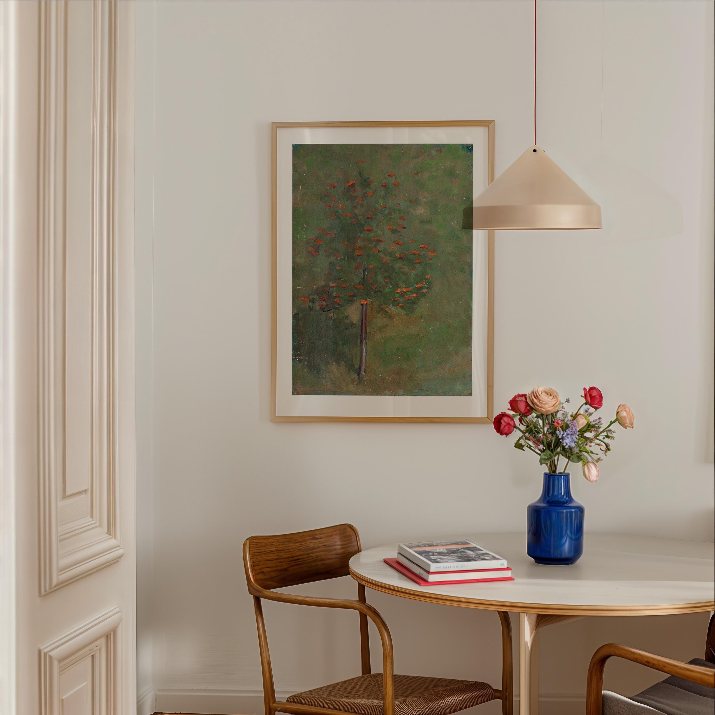Vintage Abstract Landscape Digital Print, Neutral Warm Tones Large Wall Art, Downloadable Oil Painting Decor, Modern Home Decor