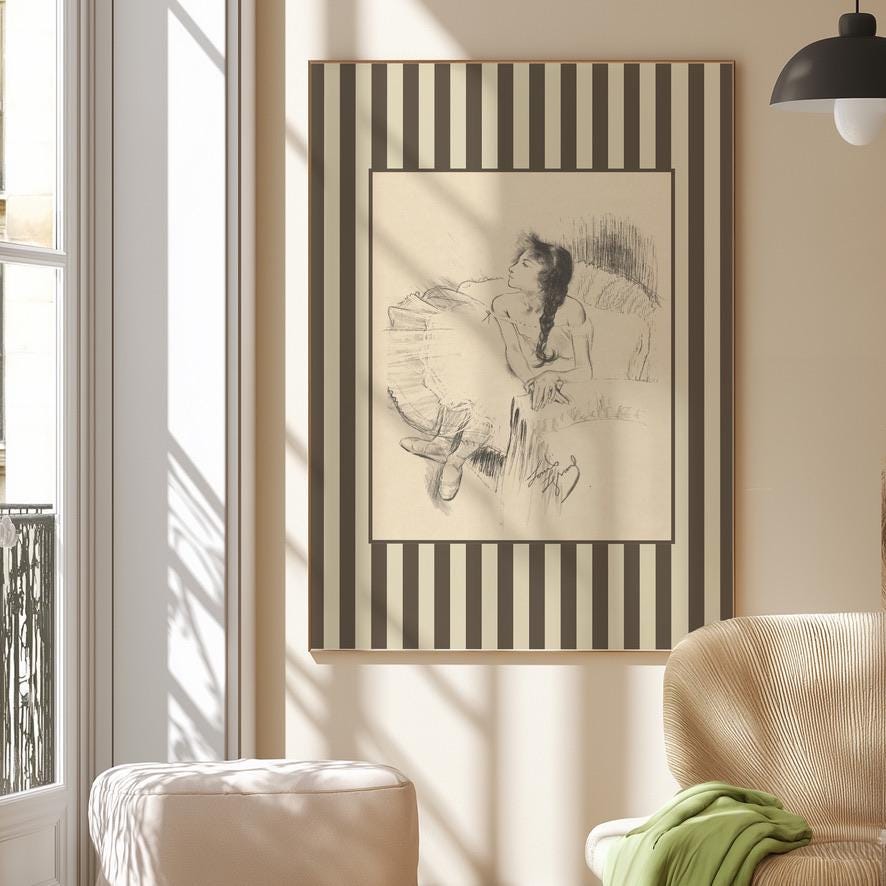 Gallery Wall Bundle of 4 Ballet Digital Art Prints