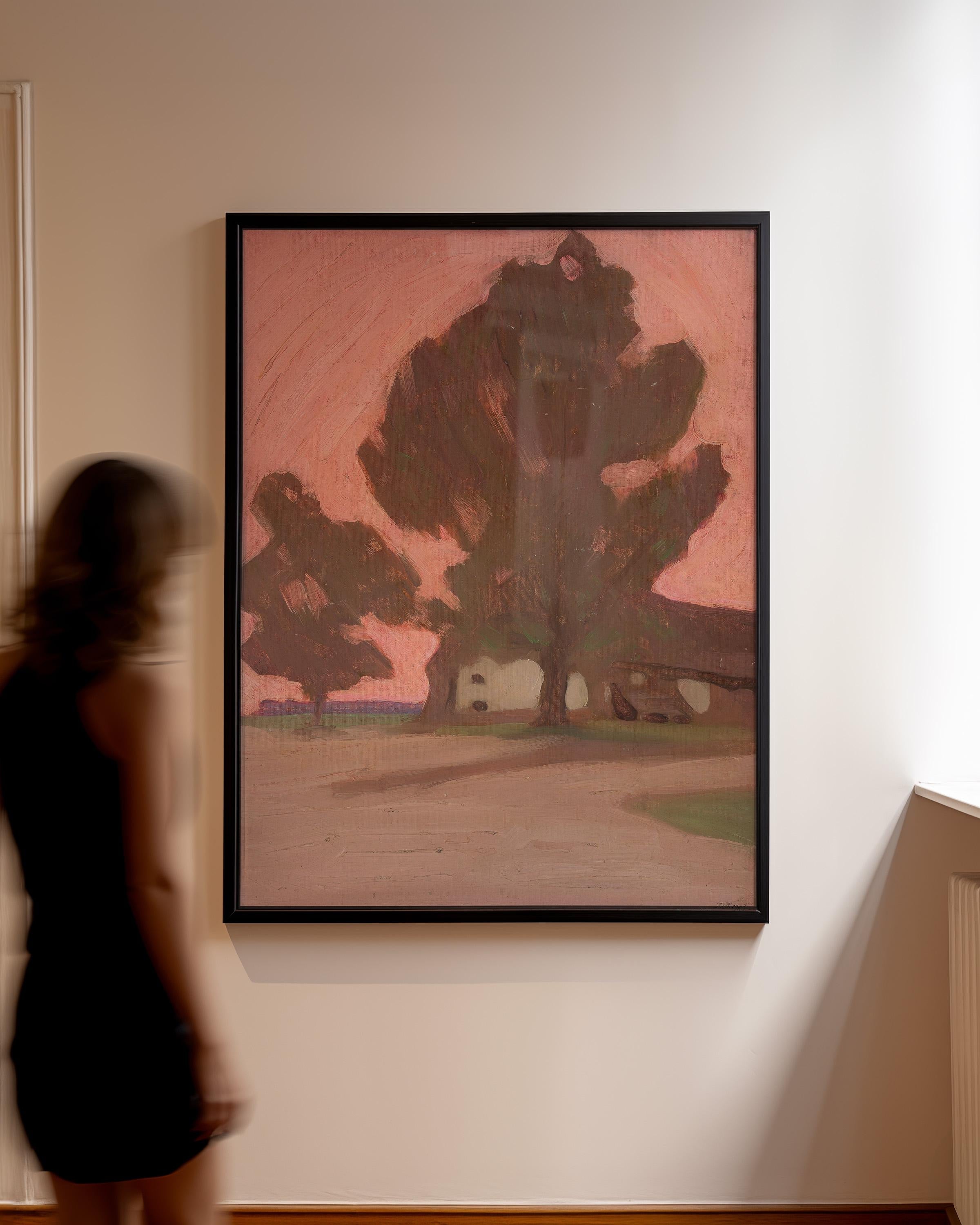 Vintage Abstract Pink Painting, Vintage Art Print, Colorful Art, Eclectic Gallery Wall Print, DIGITAL PRINTS, Vertical Wall Art, Pink Art