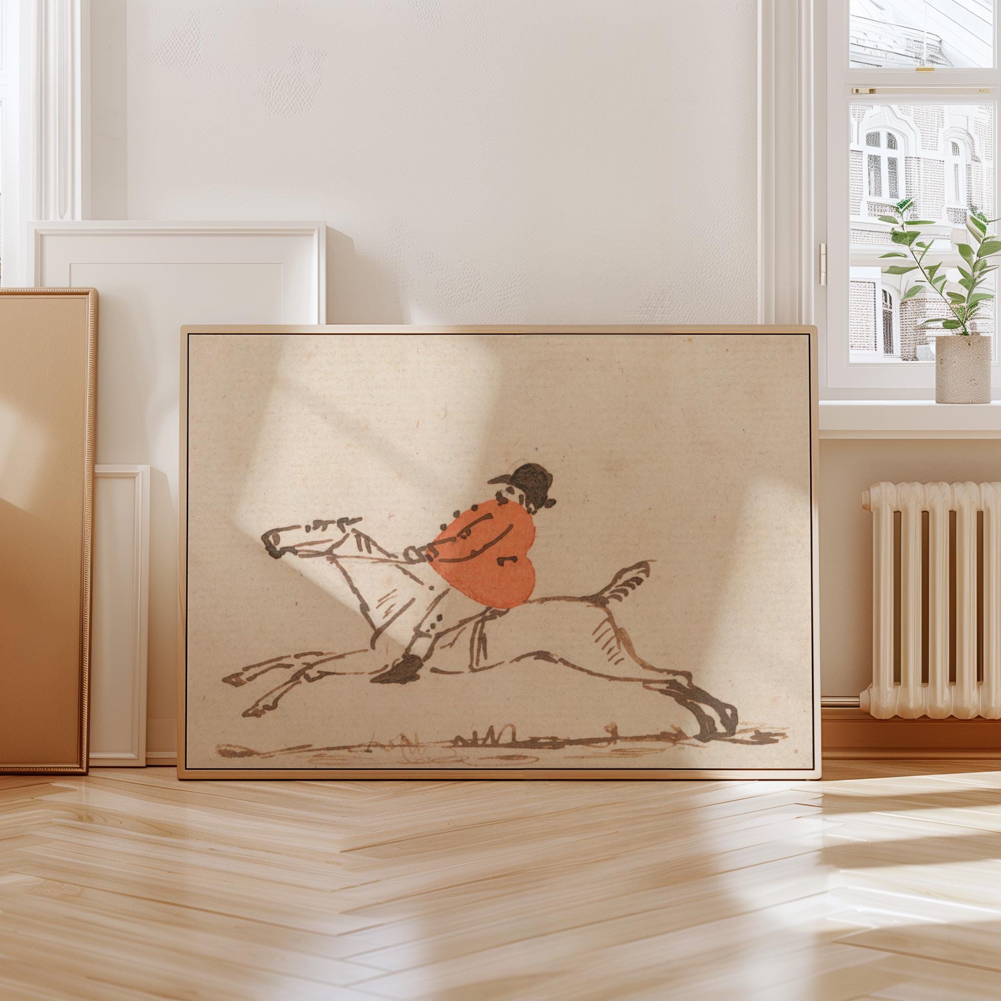 Vintage Horse Painting, Horse Portrait, Kentucky Derby Decor, Kids Room Decor, Watercolor Nursery, Equestrian, Farmhouse Decor