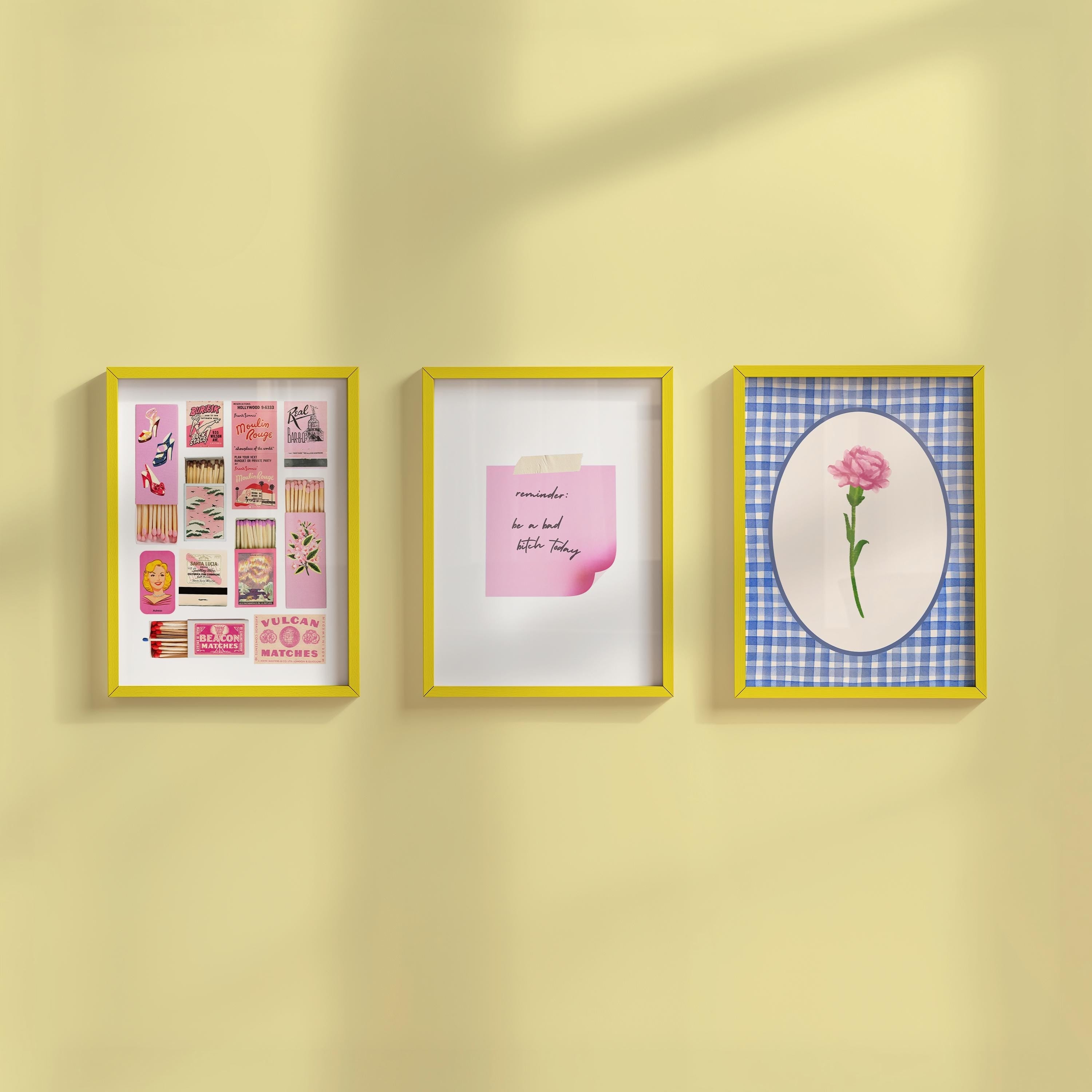 Gallery Wall Set of 3 Digital Art Prints