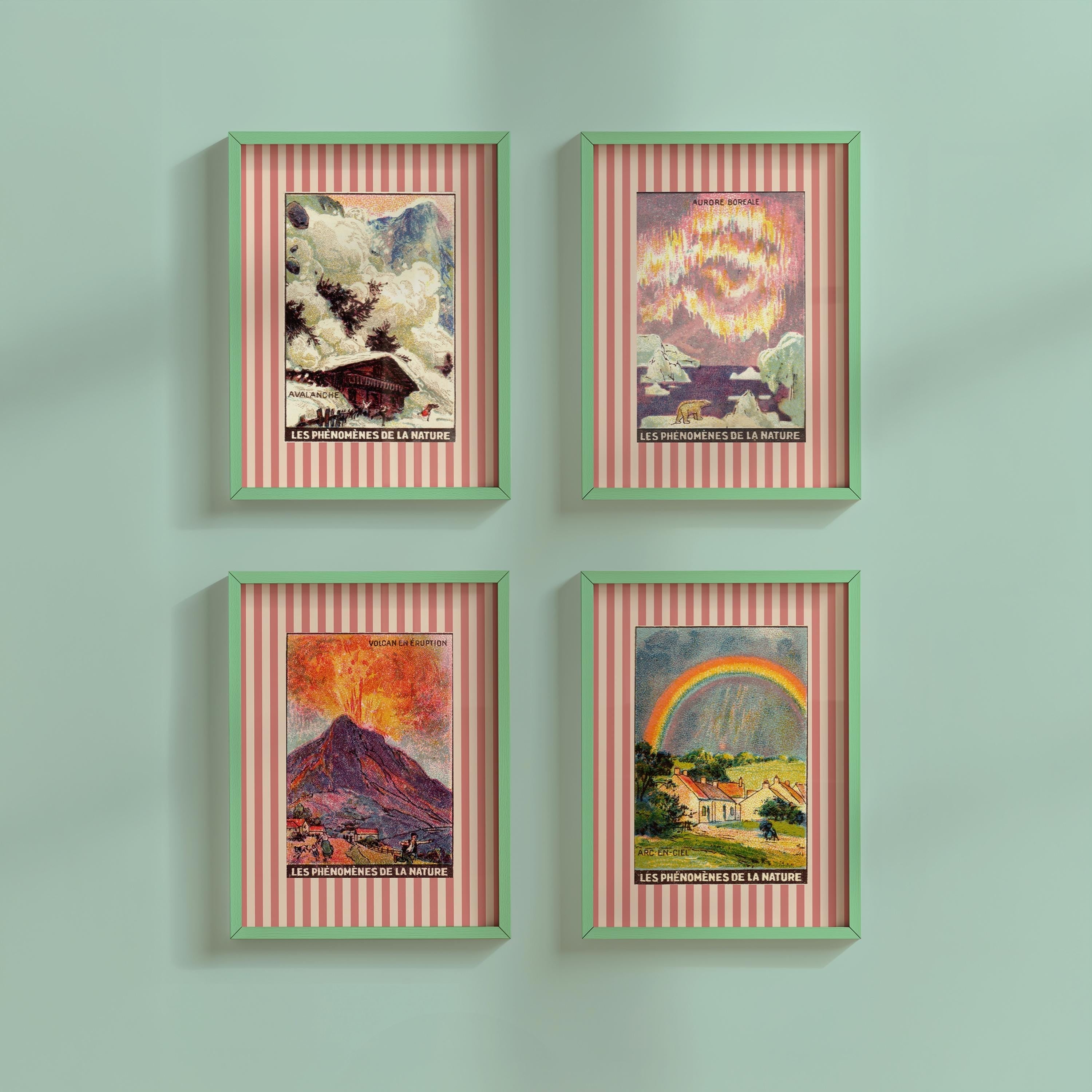 Gallery Wall Set of 4 Digital Art Prints